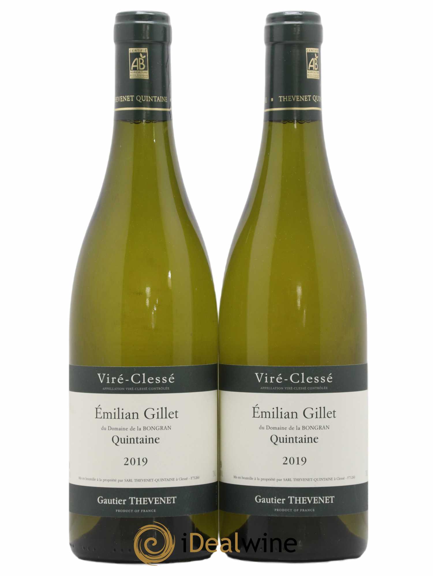 Viré-Clessé Emilian Gillet Domaine de la Bongran (J.Thevenet) Quintaine Gautier Thevenet 2019 - Lotto di 2 bottiglie - 0