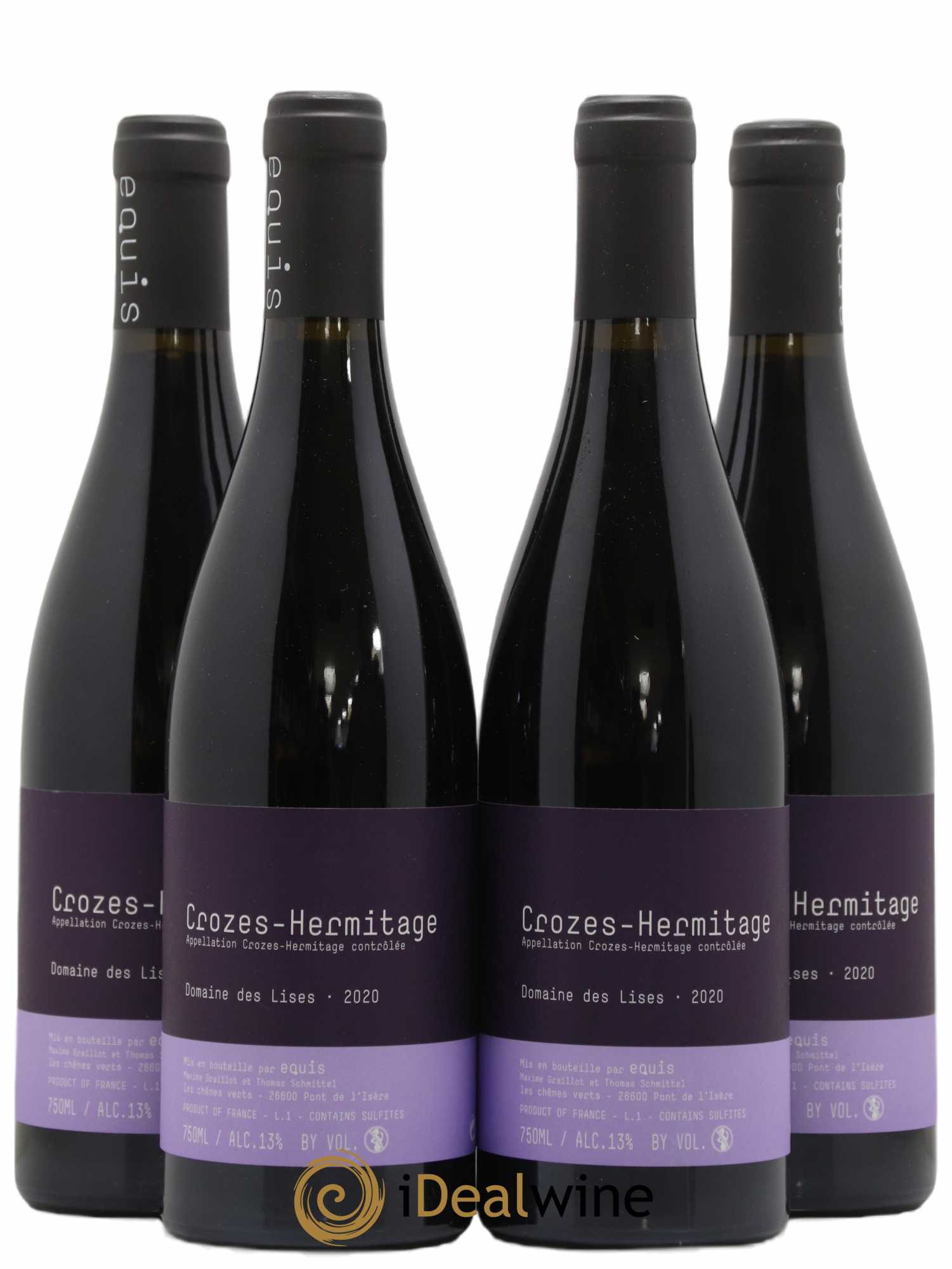 Crozes-Hermitage Lises (Domaine des) Domaine Equis 2020 - Lot de 4 bouteilles - 0