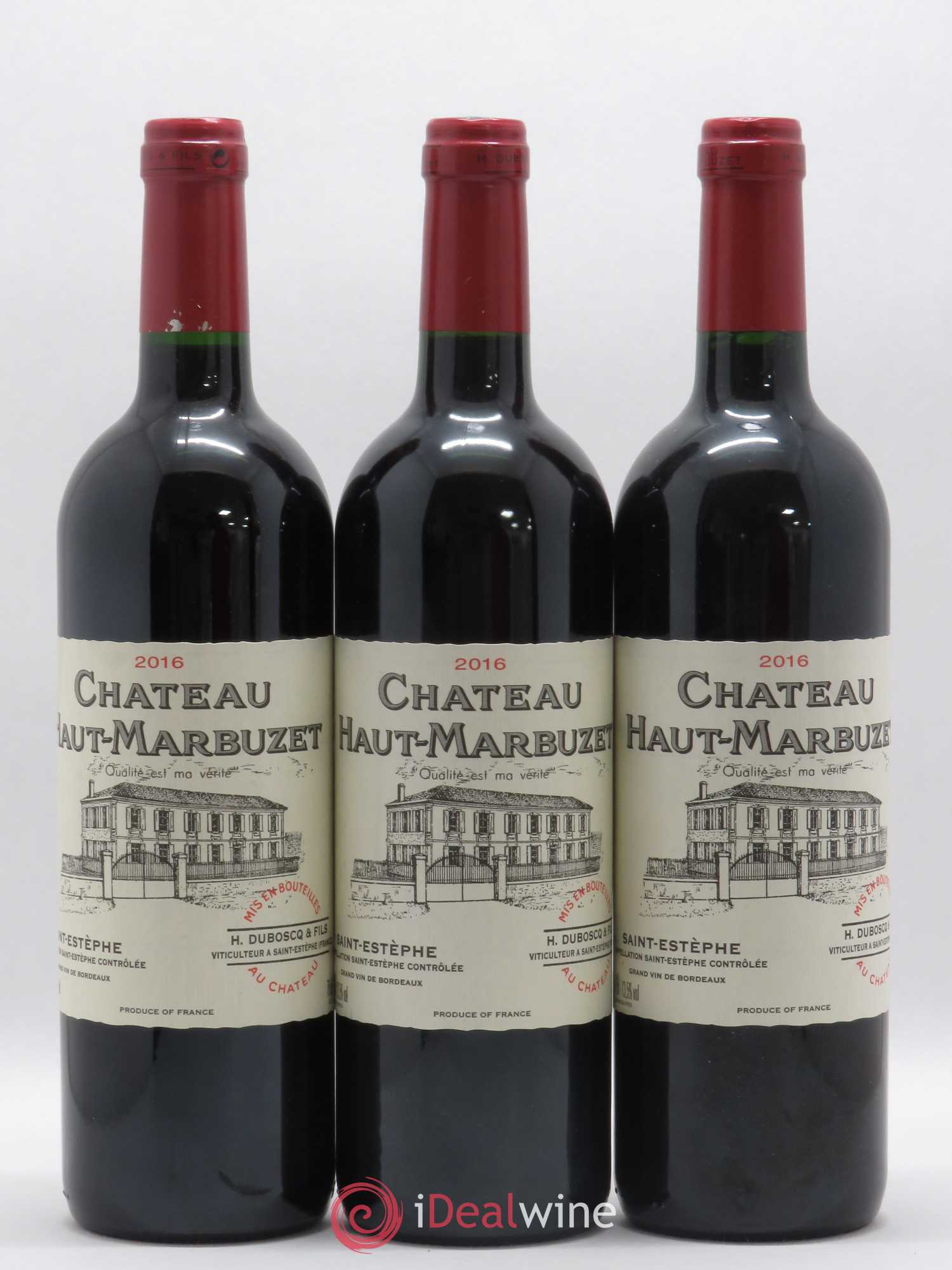 Château Haut Marbuzet 2016 - Lot de 3 bouteilles - 0