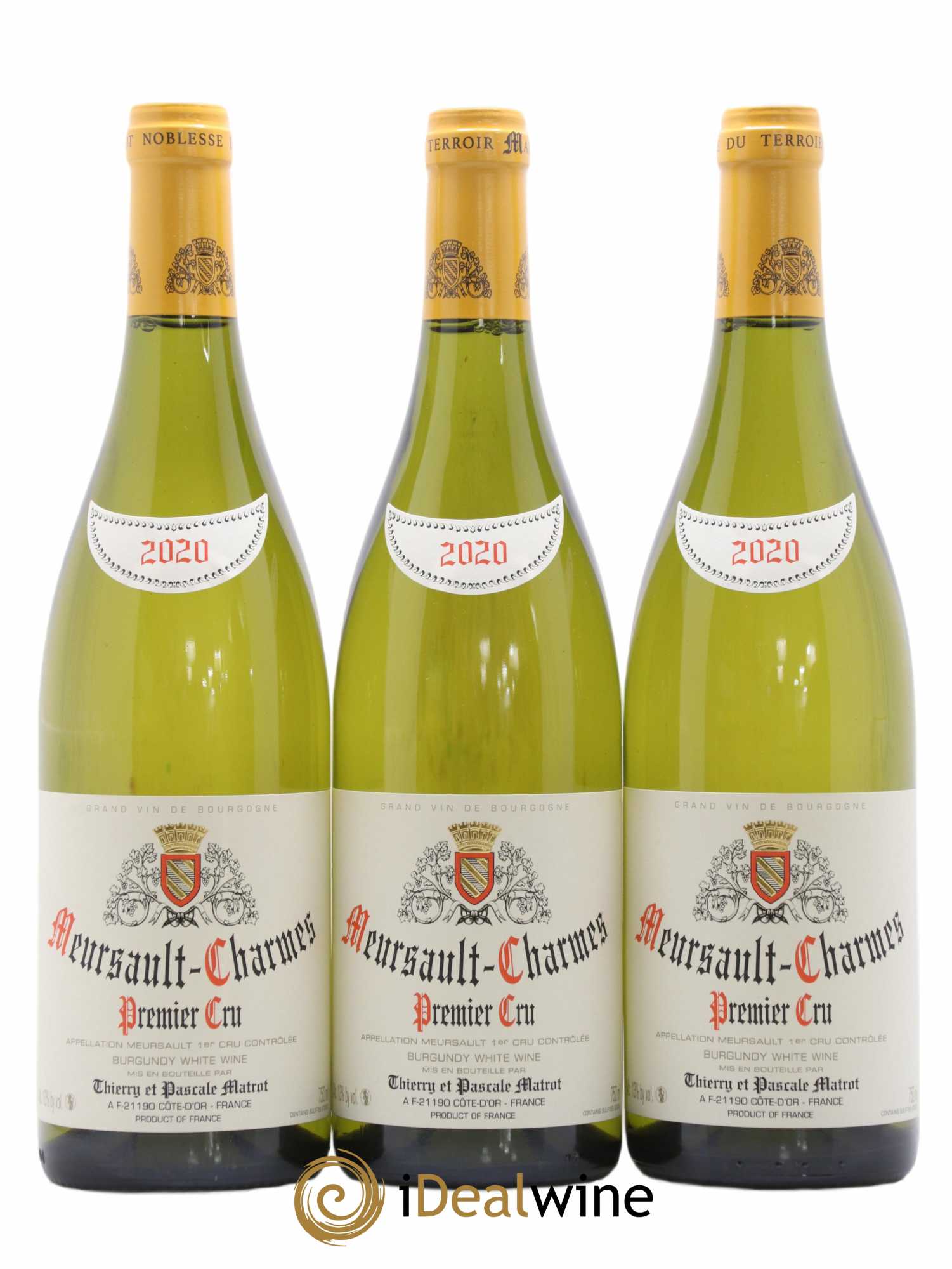 Meursault 1er Cru Charmes Matrot (Domaine) 2020 - Lot de 3 bouteilles - 0