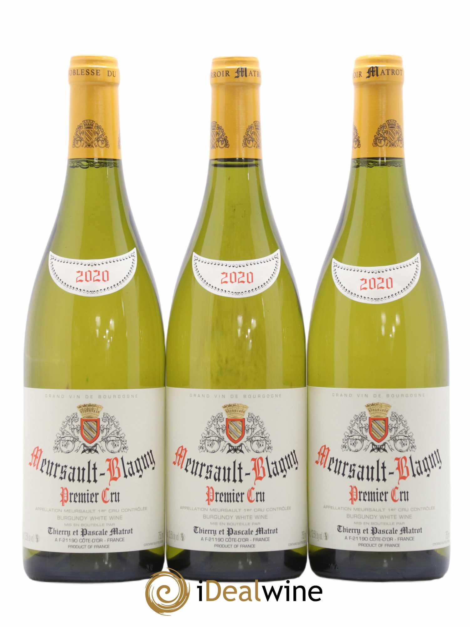 Meursault 1er Cru Blagny Matrot (Domaine) 2020 - Lot de 3 bouteilles - 0