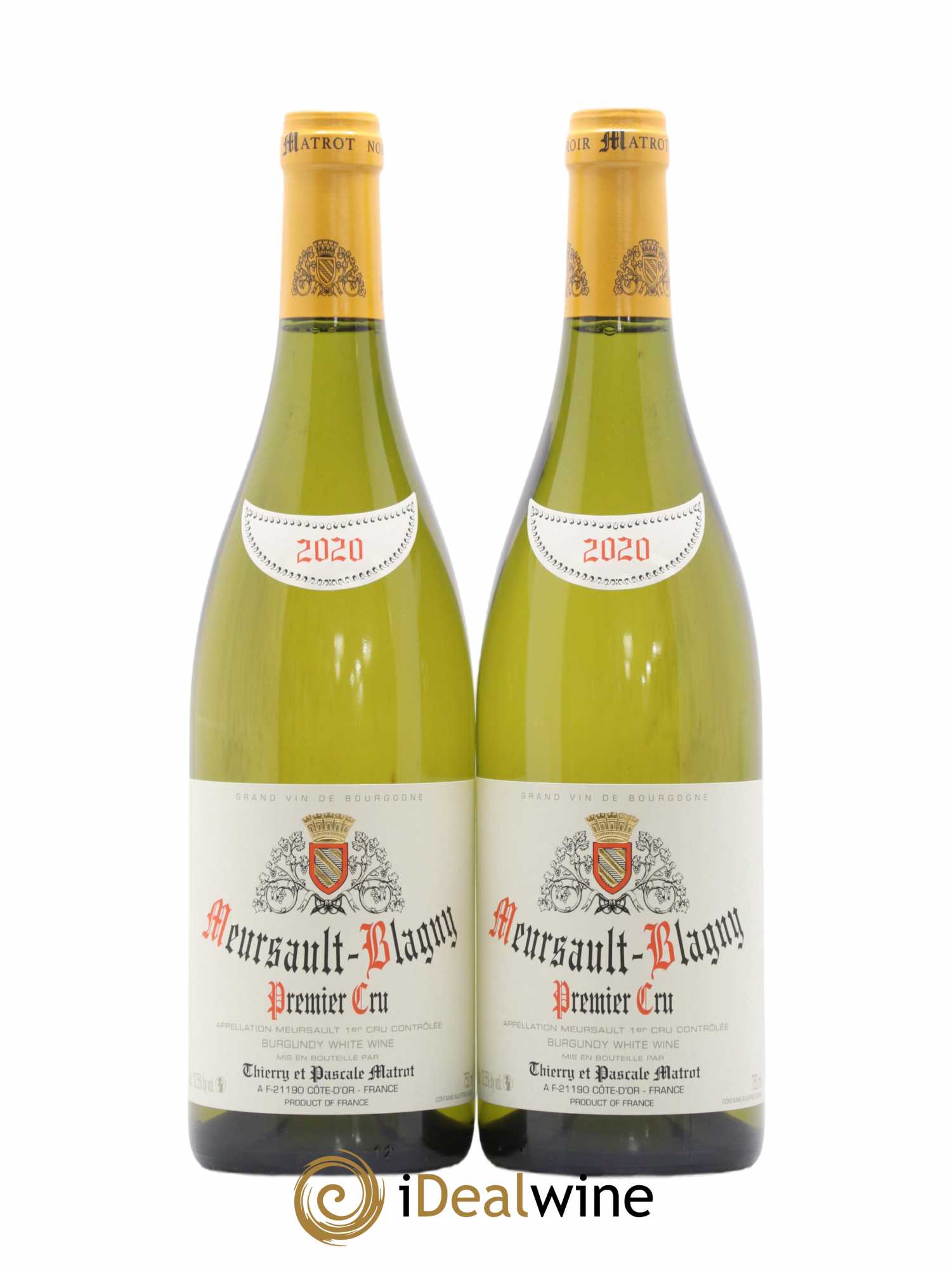 Meursault 1er Cru Blagny Matrot (Domaine) 2020 - Lot de 2 bouteilles - 0
