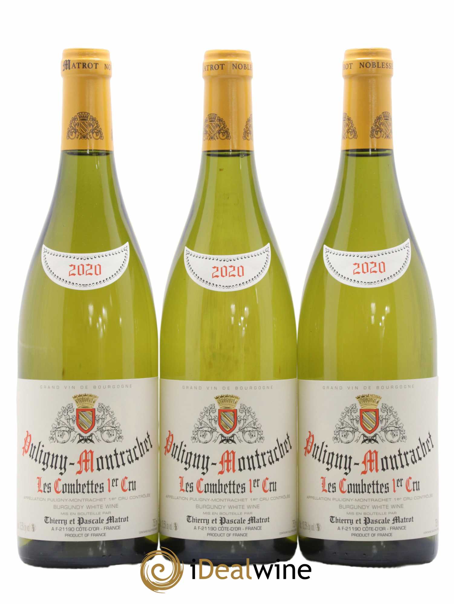 Puligny-Montrachet 1er Cru Les Combettes Matrot (Domaine) 2020 - Lot de 3 bouteilles - 0