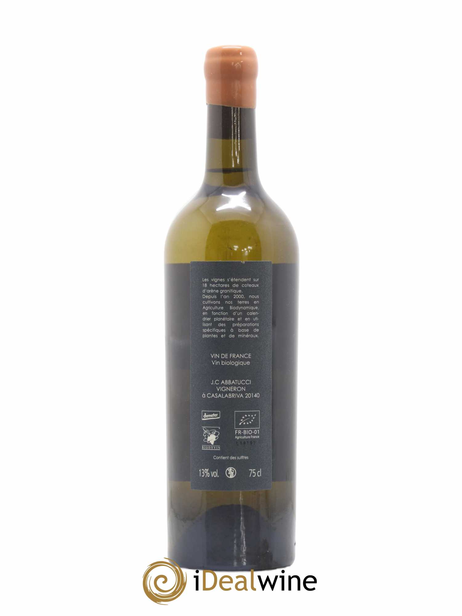 Vin de France Diplomate d'Empire Comte Abbatucci (Domaine) 2018 - Lot de 1 bouteille - 1