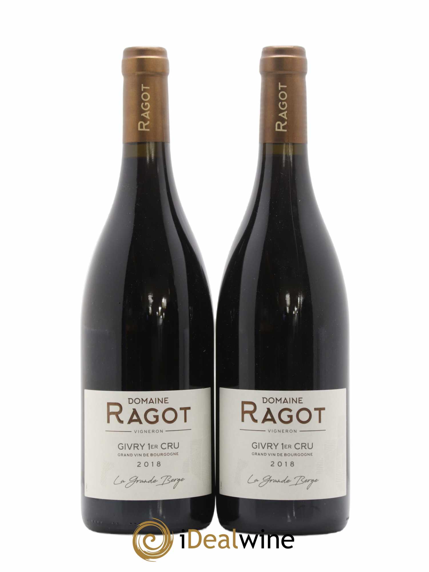 Givry 1er Cru La Grande Berge Ragot (Domaine) 2018 - Lot de 2 bouteilles - 0