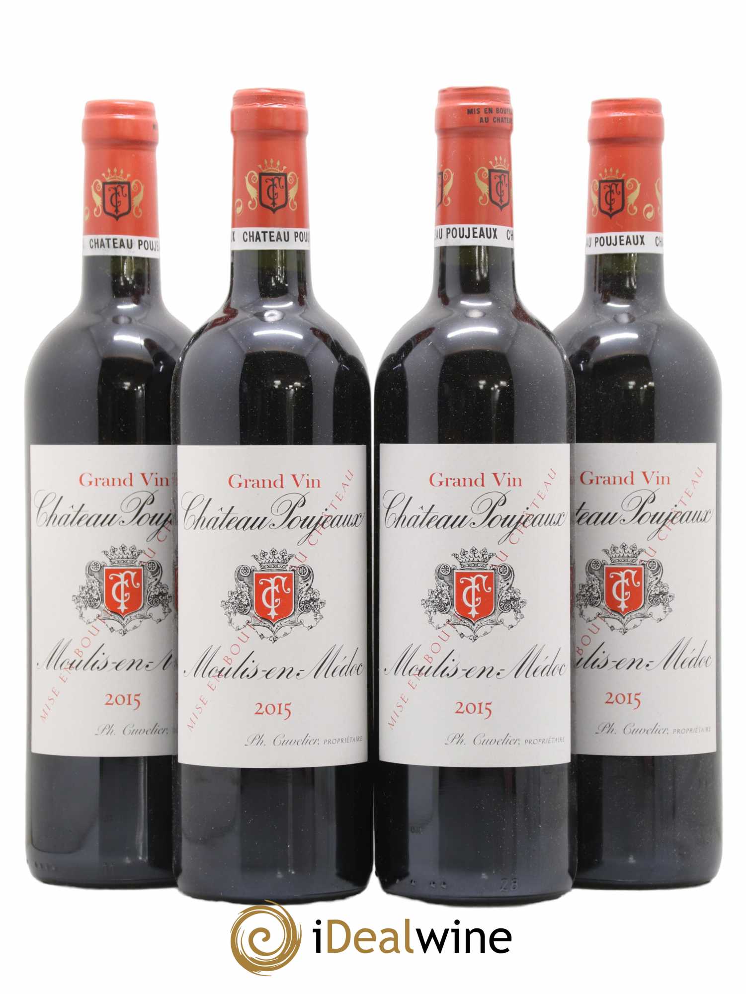 Château Poujeaux 2015 - Lot de 4 bouteilles - 0