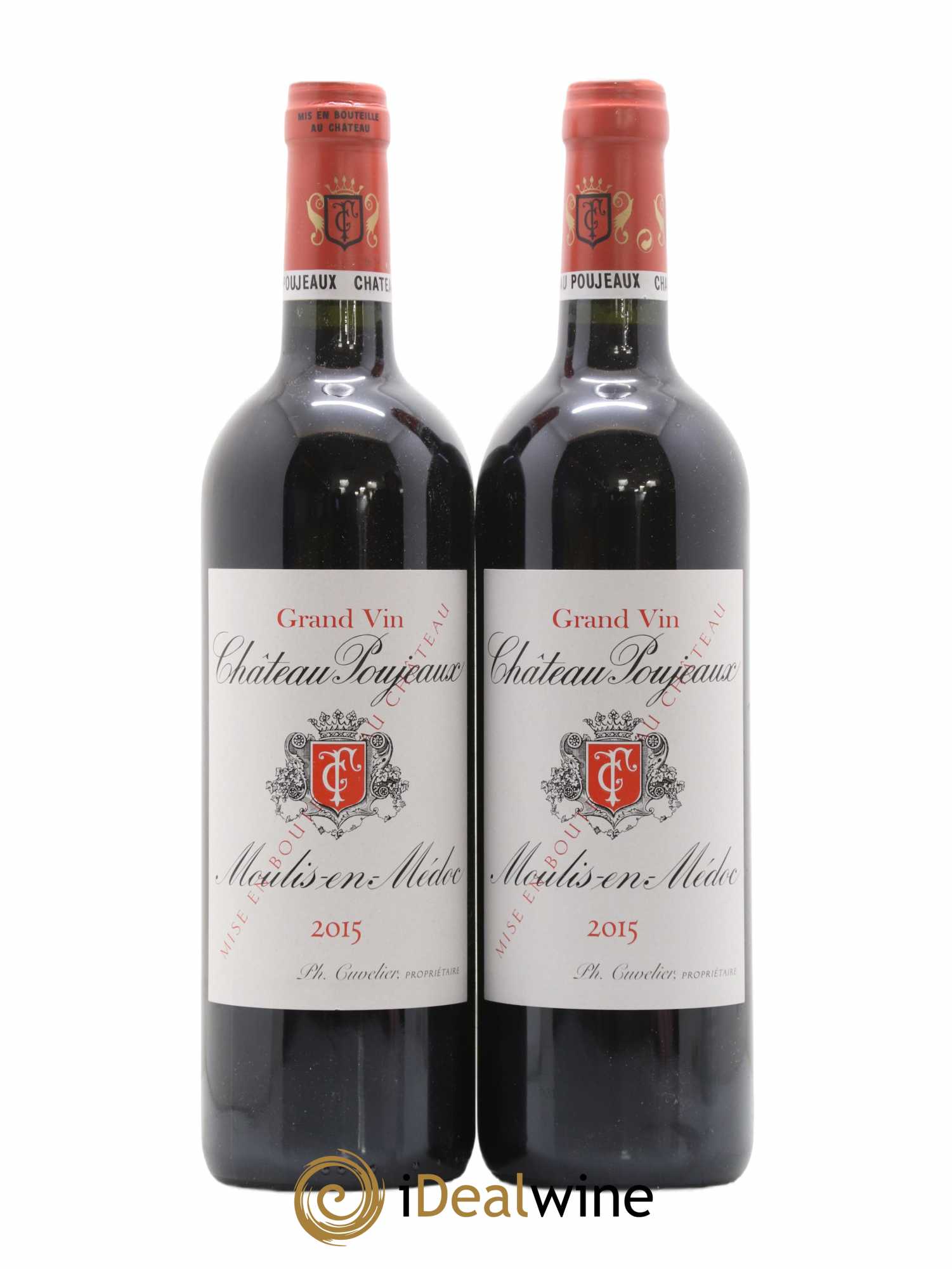 Château Poujeaux 2015 - Lot de 2 bouteilles - 0