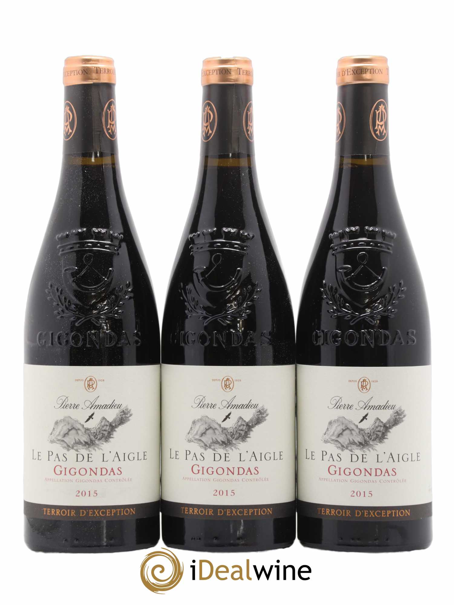 Gigondas Le Pas de l'Aigle Pierre Amadieu 2015 - Posten von 6 Flaschen - 1