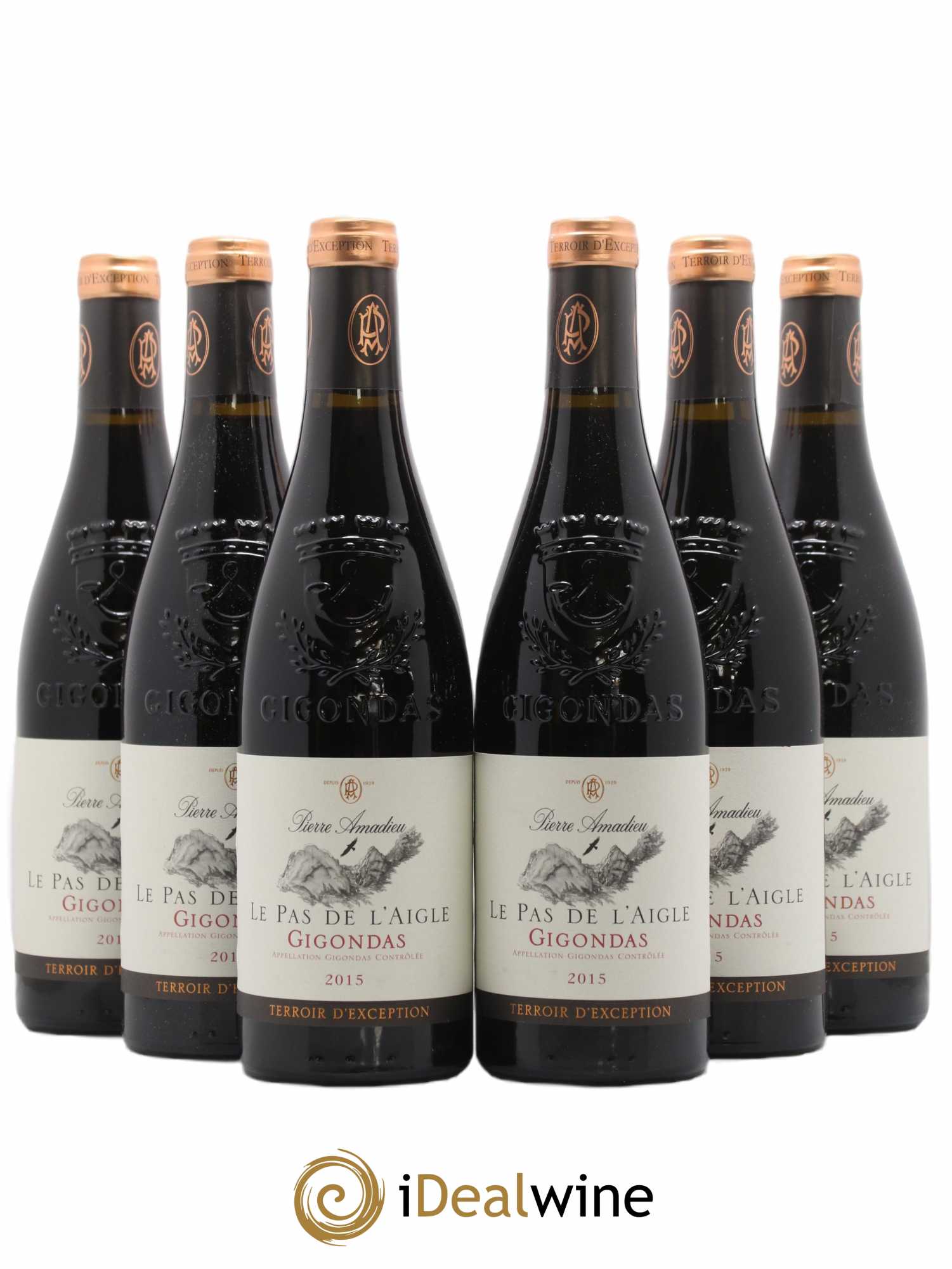 Gigondas Le Pas de l'Aigle Pierre Amadieu 2015 - Posten von 6 Flaschen - 0