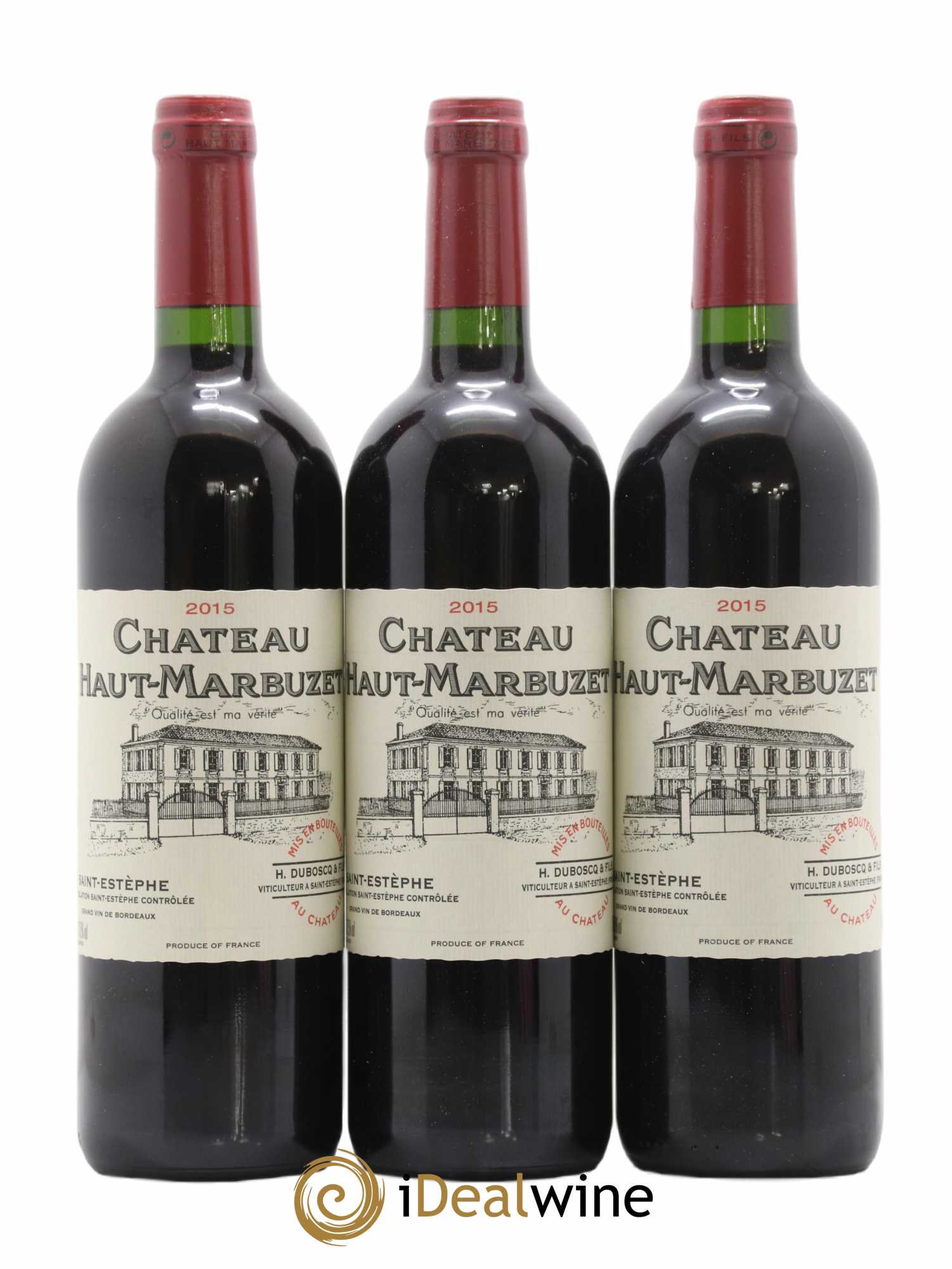 Château Haut Marbuzet 2015 - Lot de 6 bouteilles - 1