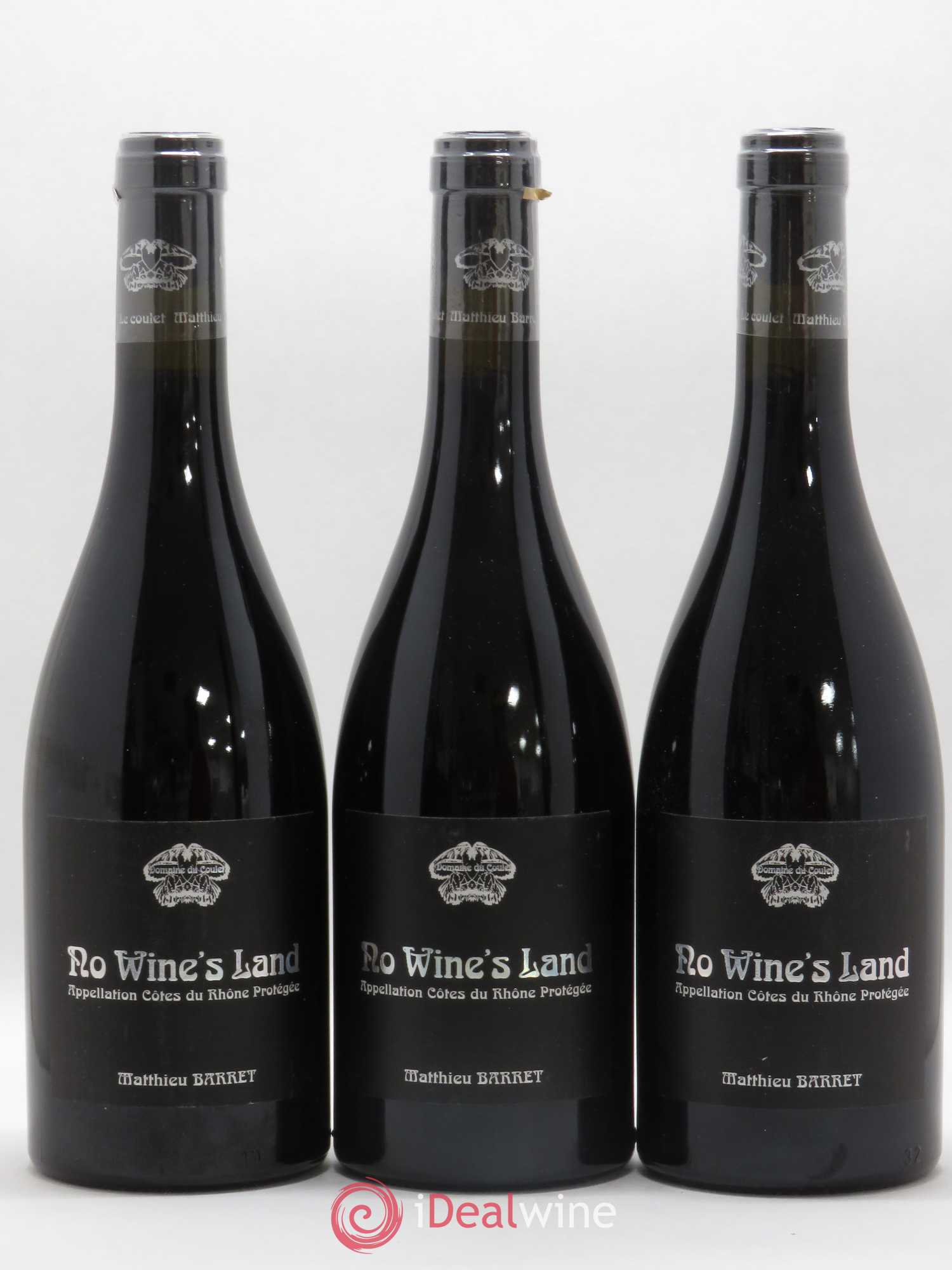 Côtes-du-Rhône No Wine's Land Coulet (Domaine du) - Matthieu Barret 2017 - Lot de 3 bouteilles - 0