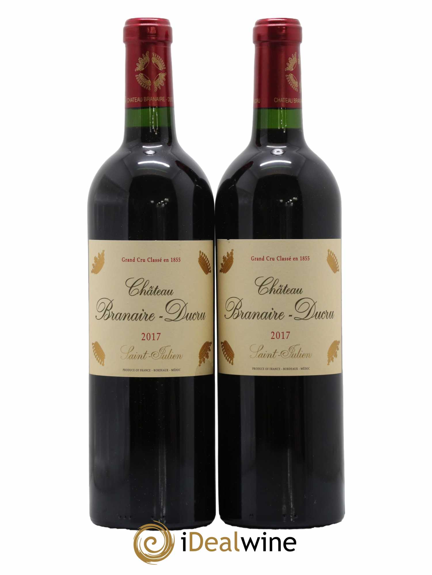 Château Branaire Ducru 4ème Grand Cru Classé 2017 - Lot de 2 bouteilles - 0