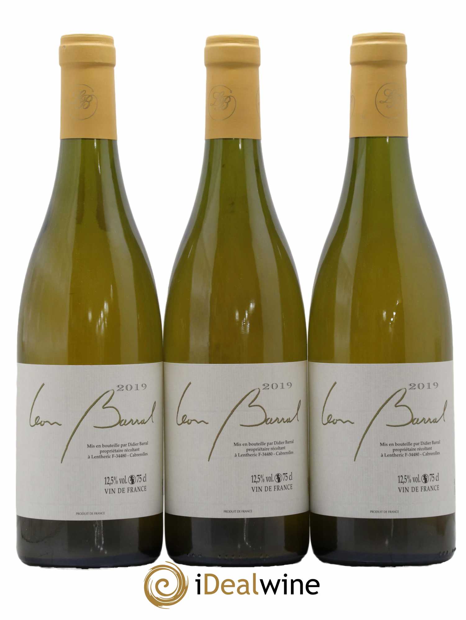 Vin de France Terret Blanc Domaine Léon Barral 2019 - Lot de 3 bouteilles - 0