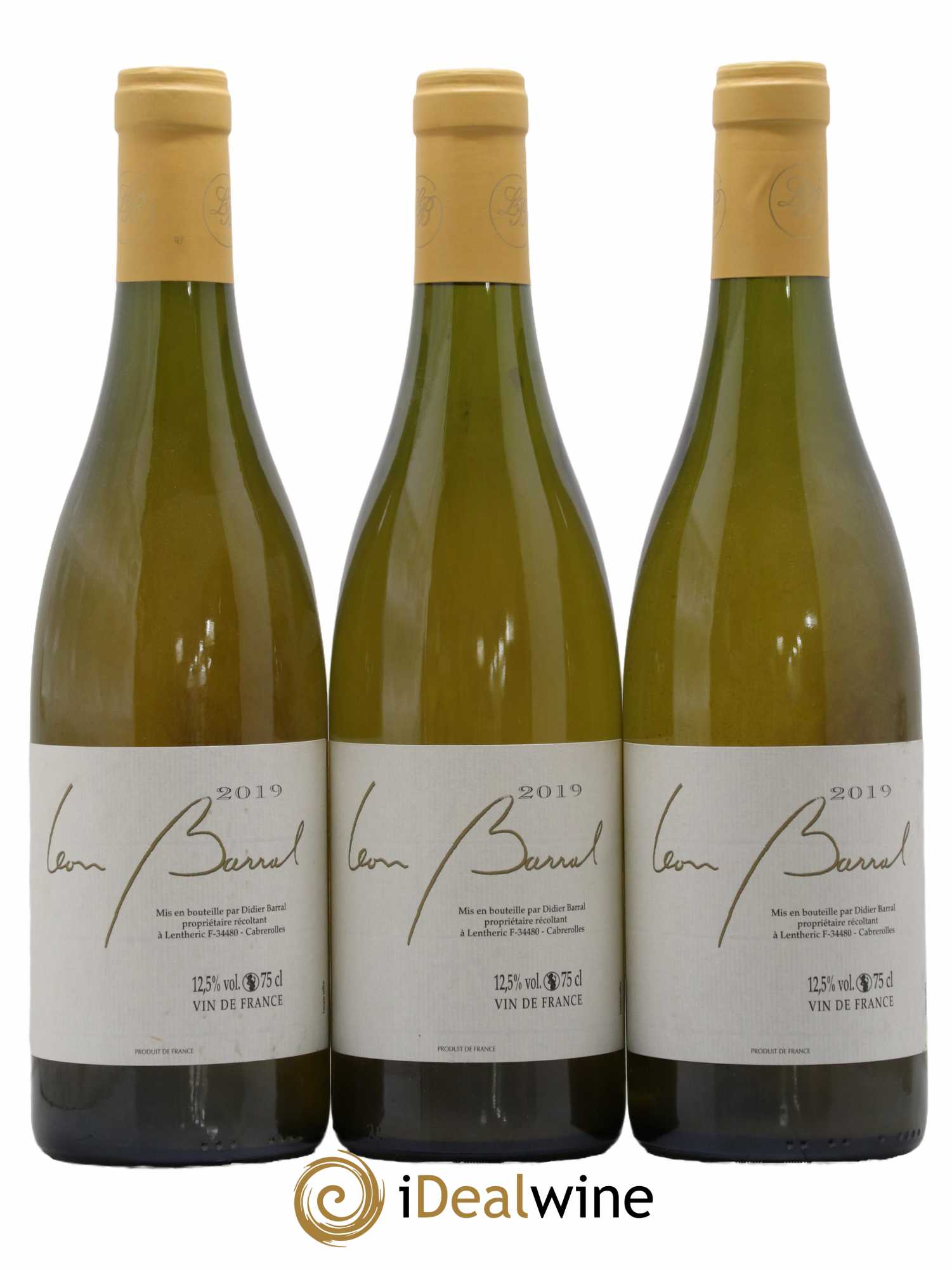 Vin de France Terret Blanc Domaine Léon Barral 2019 - Lot de 3 bouteilles - 0