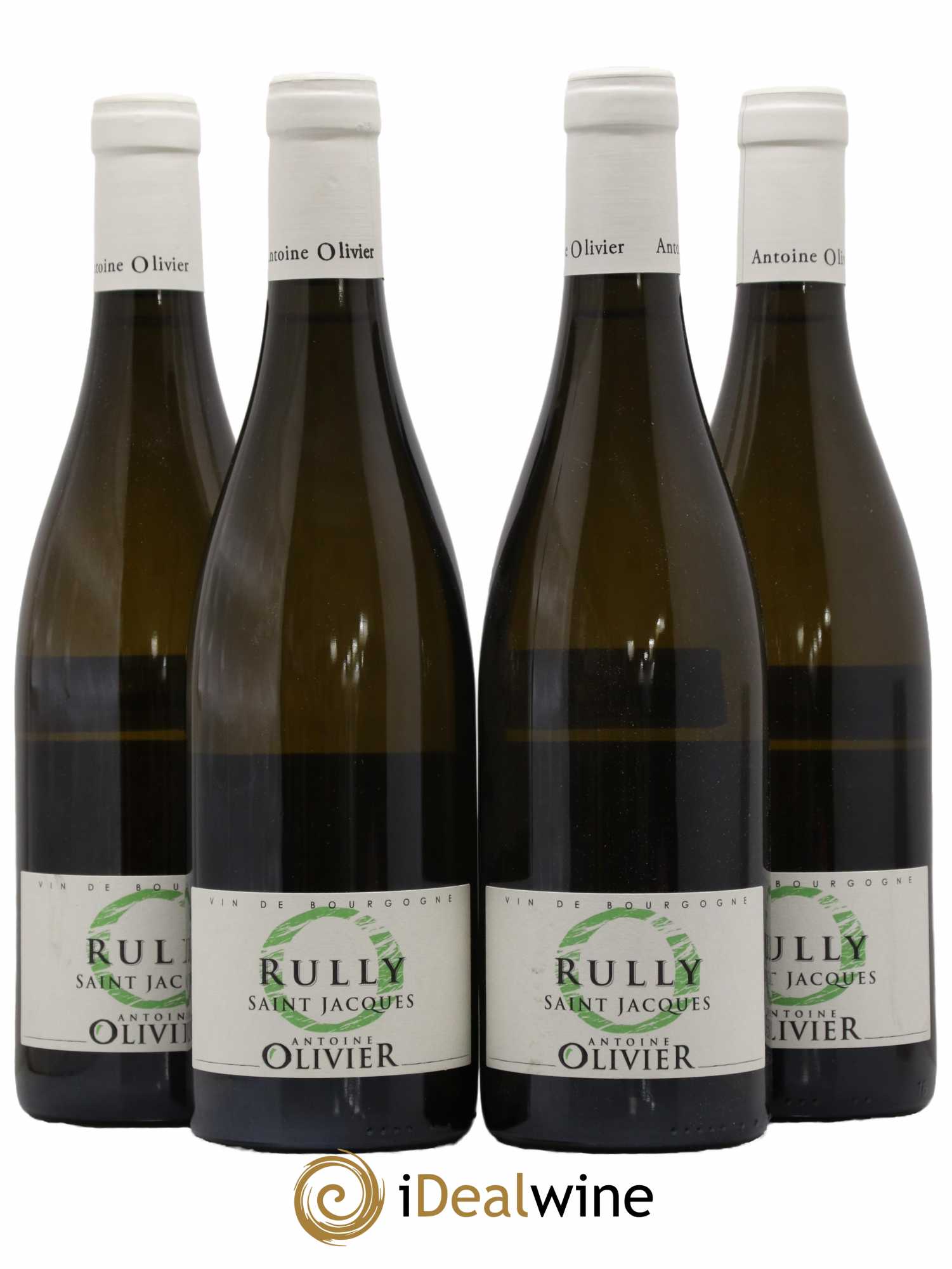 Rully Saint Jacques Antoine Olivier 2019 - Lot de 4 bouteilles - 0