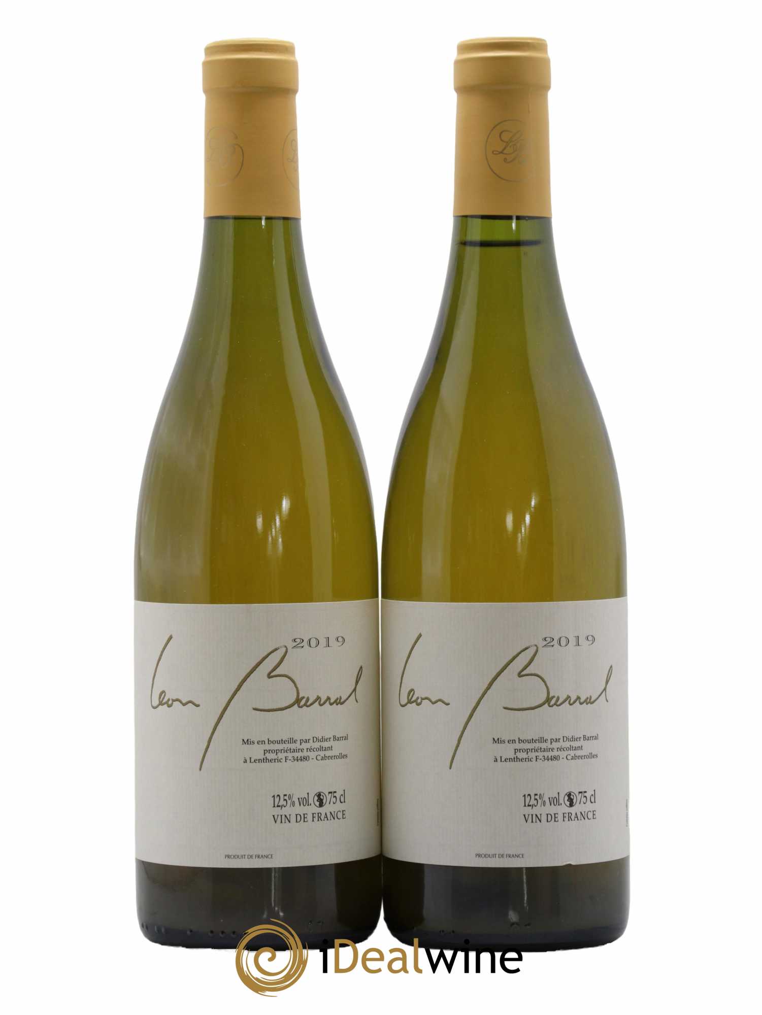 Vin de France Terret Blanc Domaine Léon Barral 2019 - Lot de 2 bouteilles - 0