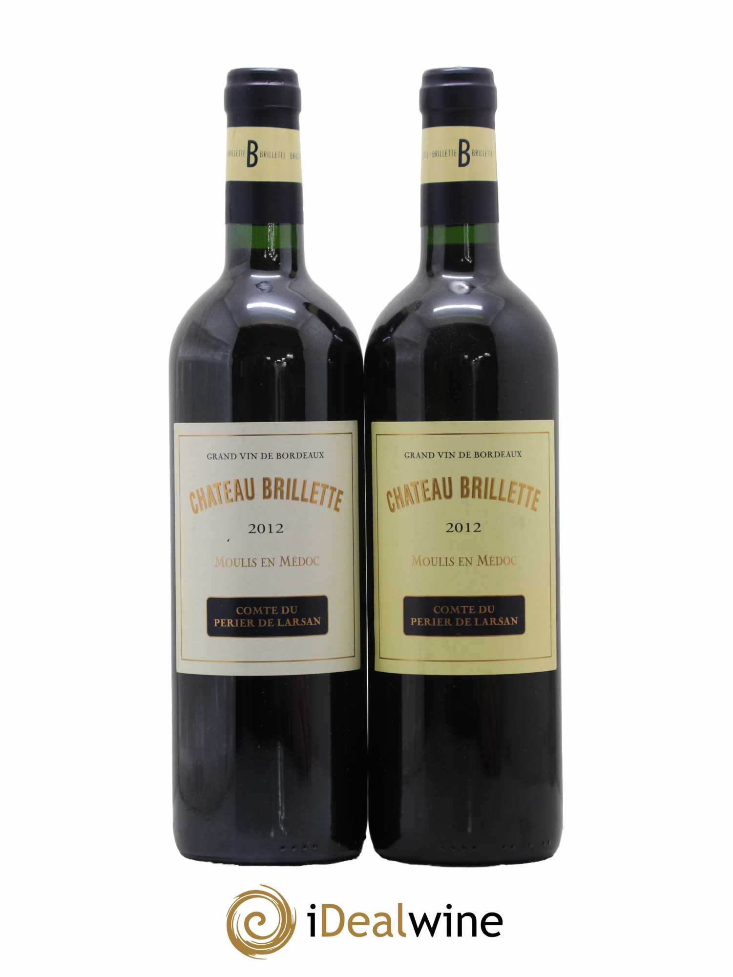 Château Brillette Cru Bourgeois 2012 - Lot de 2 bouteilles - 0