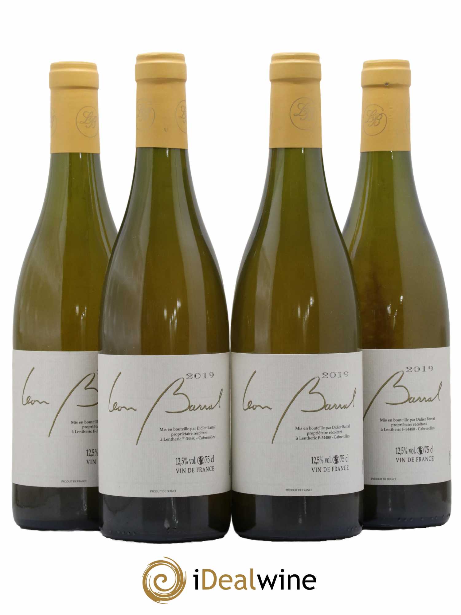 Vin de France Terret Blanc Domaine Léon Barral 2019 - Lot de 4 bouteilles - 0
