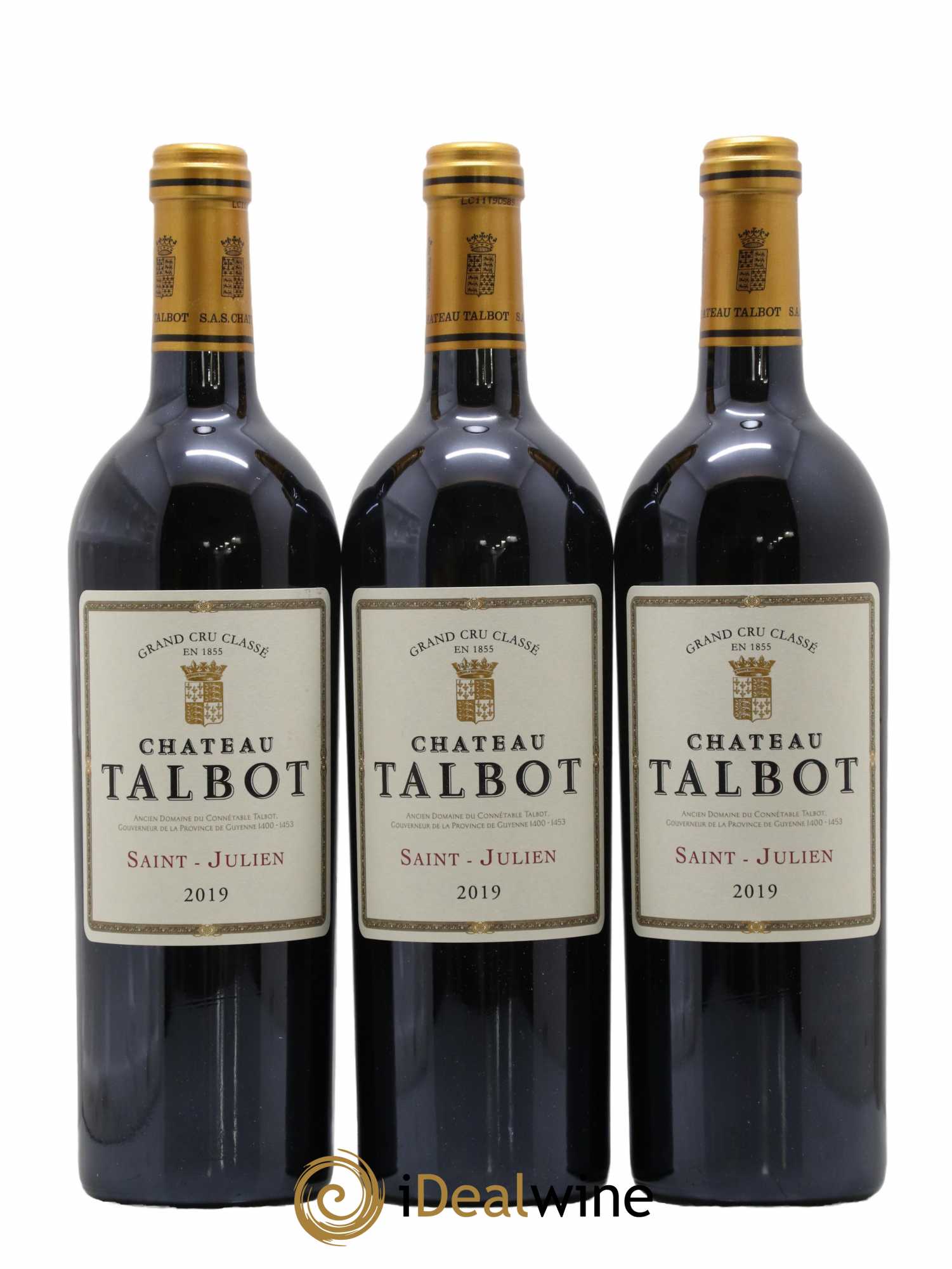 Château Talbot 4ème Grand Cru Classé 2019 - Lot de 6 bouteilles - 1