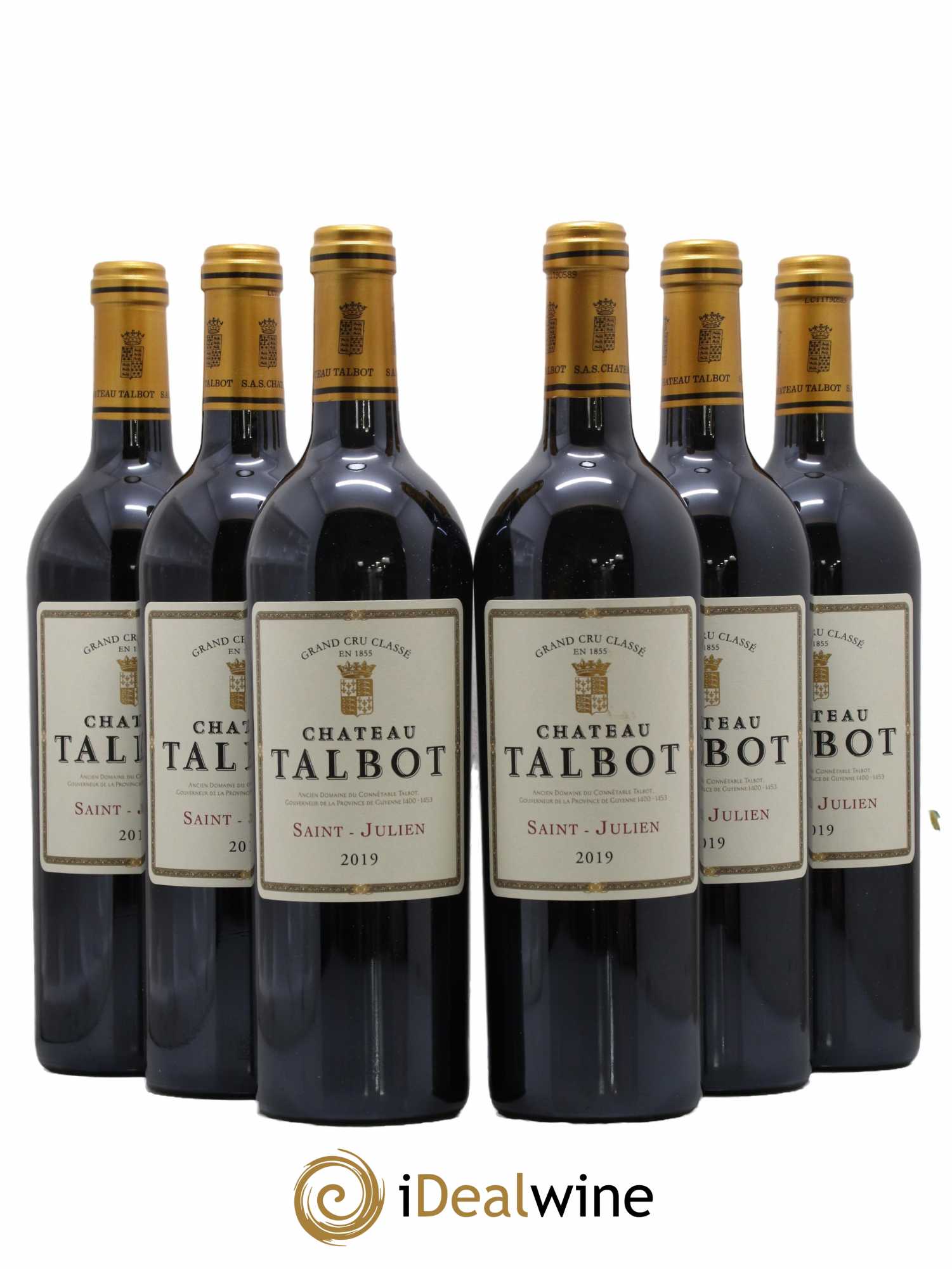 Château Talbot 4ème Grand Cru Classé 2019 - Lot de 6 bouteilles - 0
