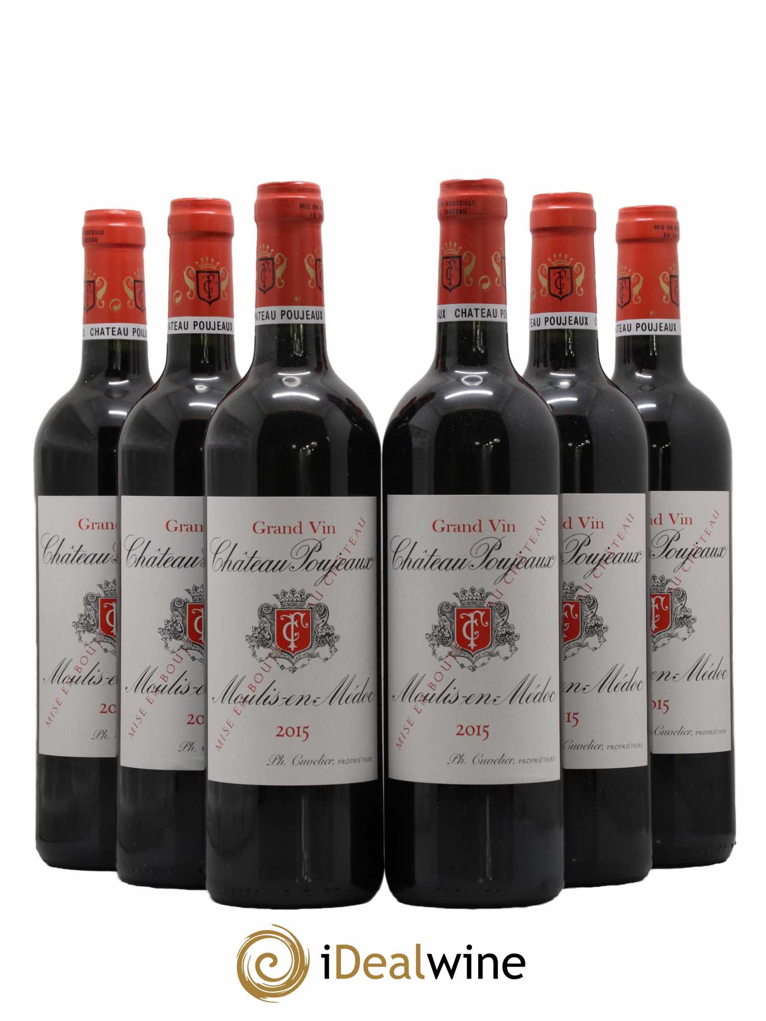 Château Poujeaux 2015 - Lot de 6 bouteilles - 0