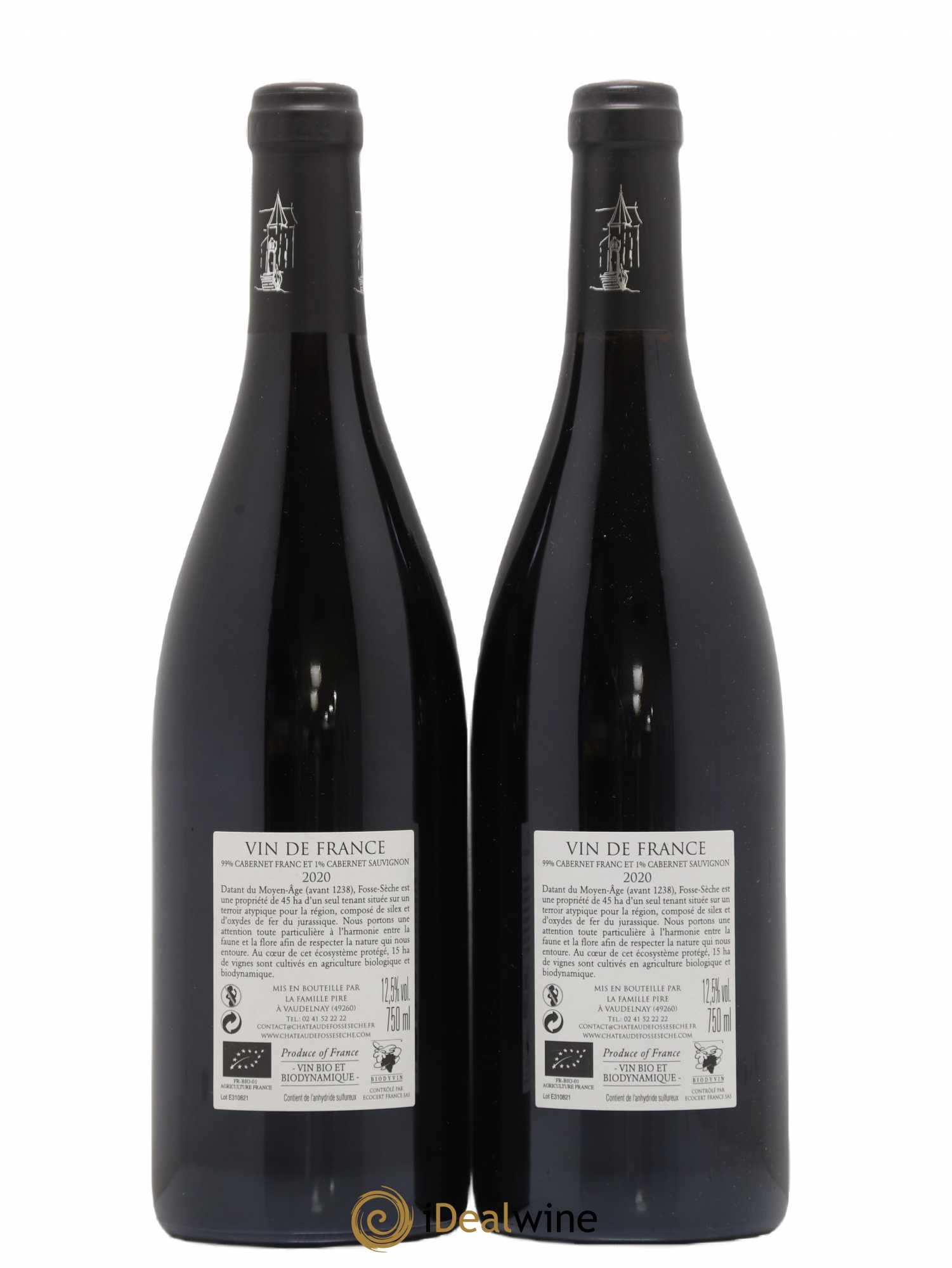 Saumur Eolithe Château de Fosse-Sèche 2020 - Lot de 2 bouteilles - 1