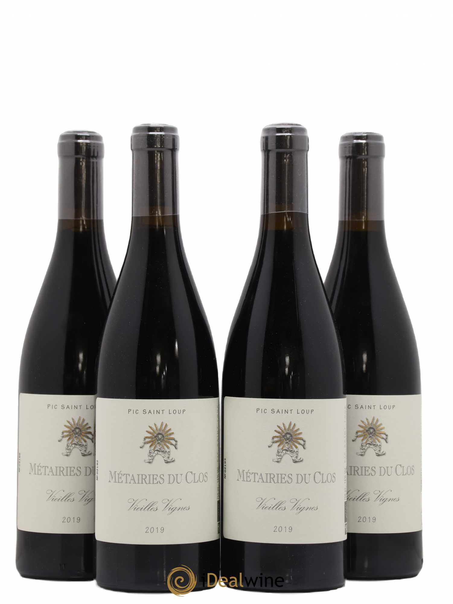Pic Saint-Loup Les Métairies du Clos Vieilles Vignes Christophe Peyrus et Françoise Julien 2019 - Lot de 4 bouteilles - 0