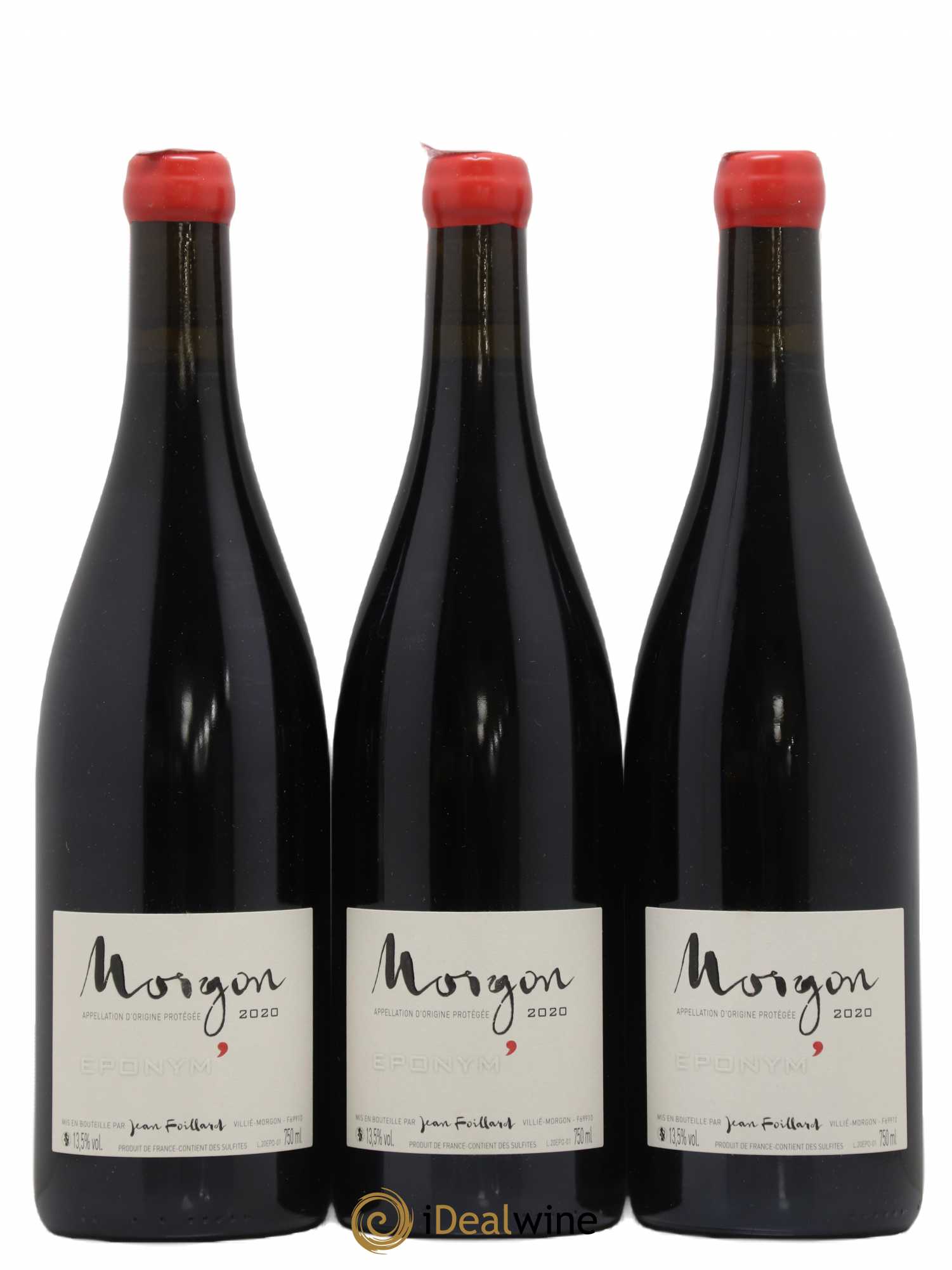 Morgon Eponym' Jean Foillard 2020 - Lot de 3 bouteilles - 0