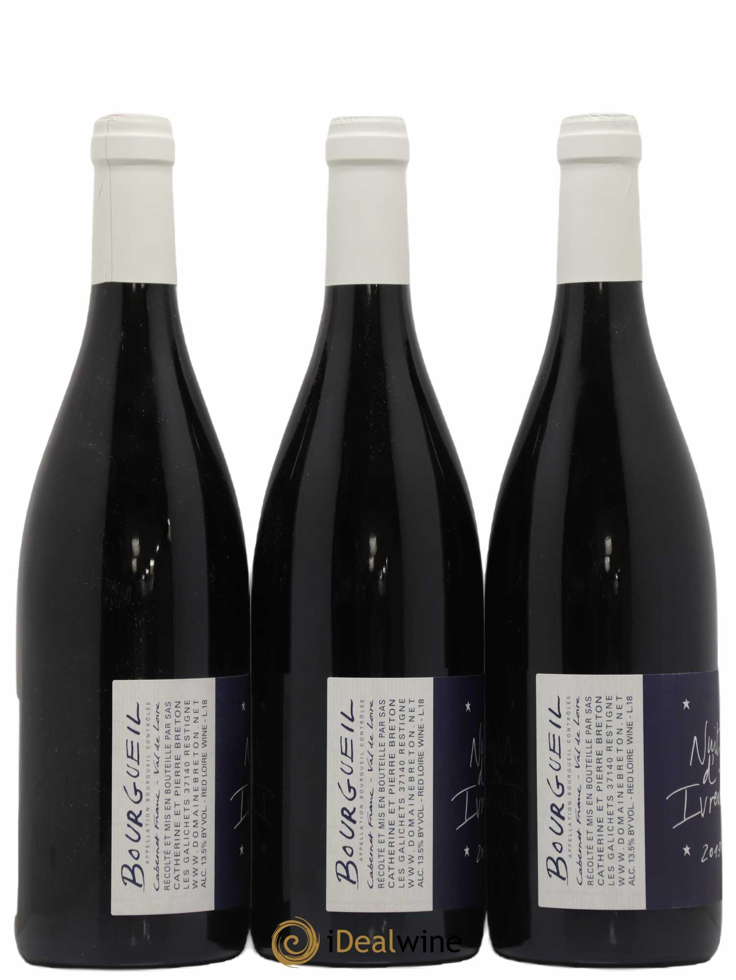 Bourgueil Nuits d'ivresse Catherine et Pierre Breton 2019 - Lot de 3 bouteilles - 1