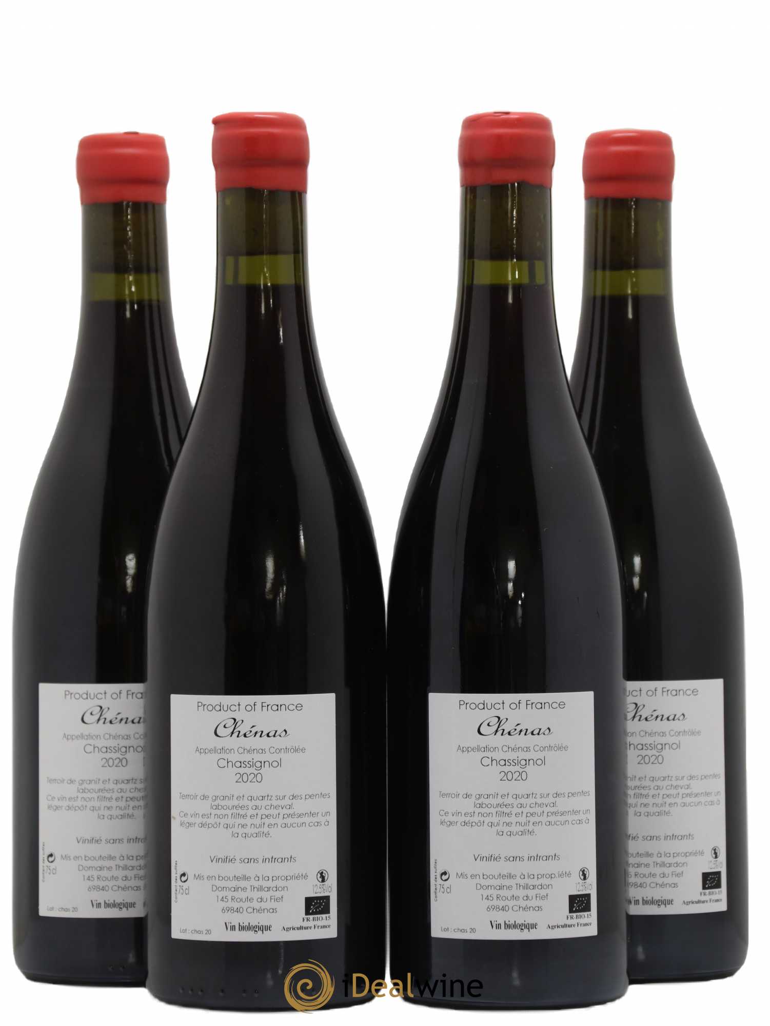 Chénas Chassignol Domaine Thillardon 2020 - Lot de 4 bouteilles - 1