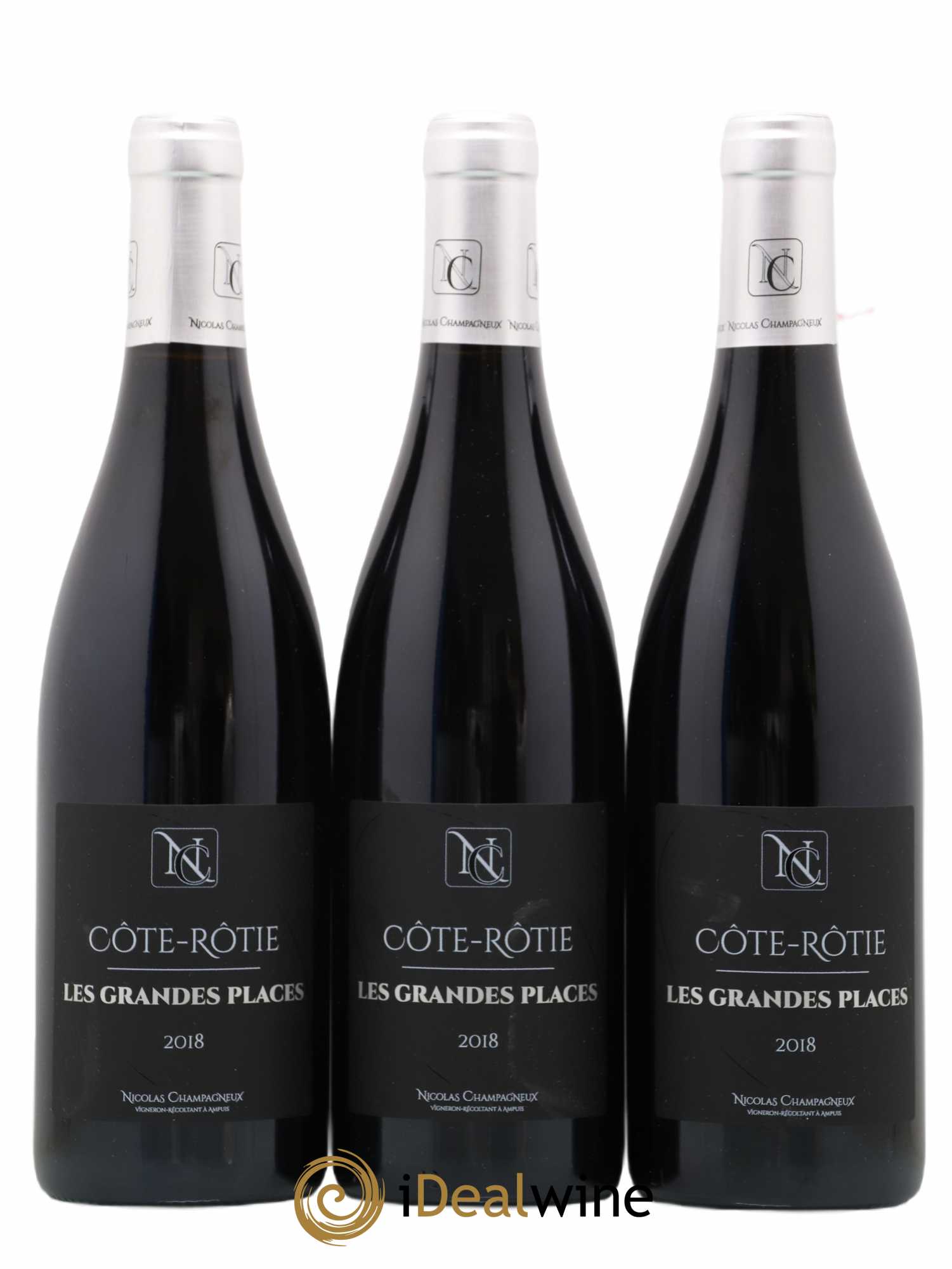 Côte-Rôtie Les Grandes Places Champagneux 2018 - Posten von 3 Flaschen - 0