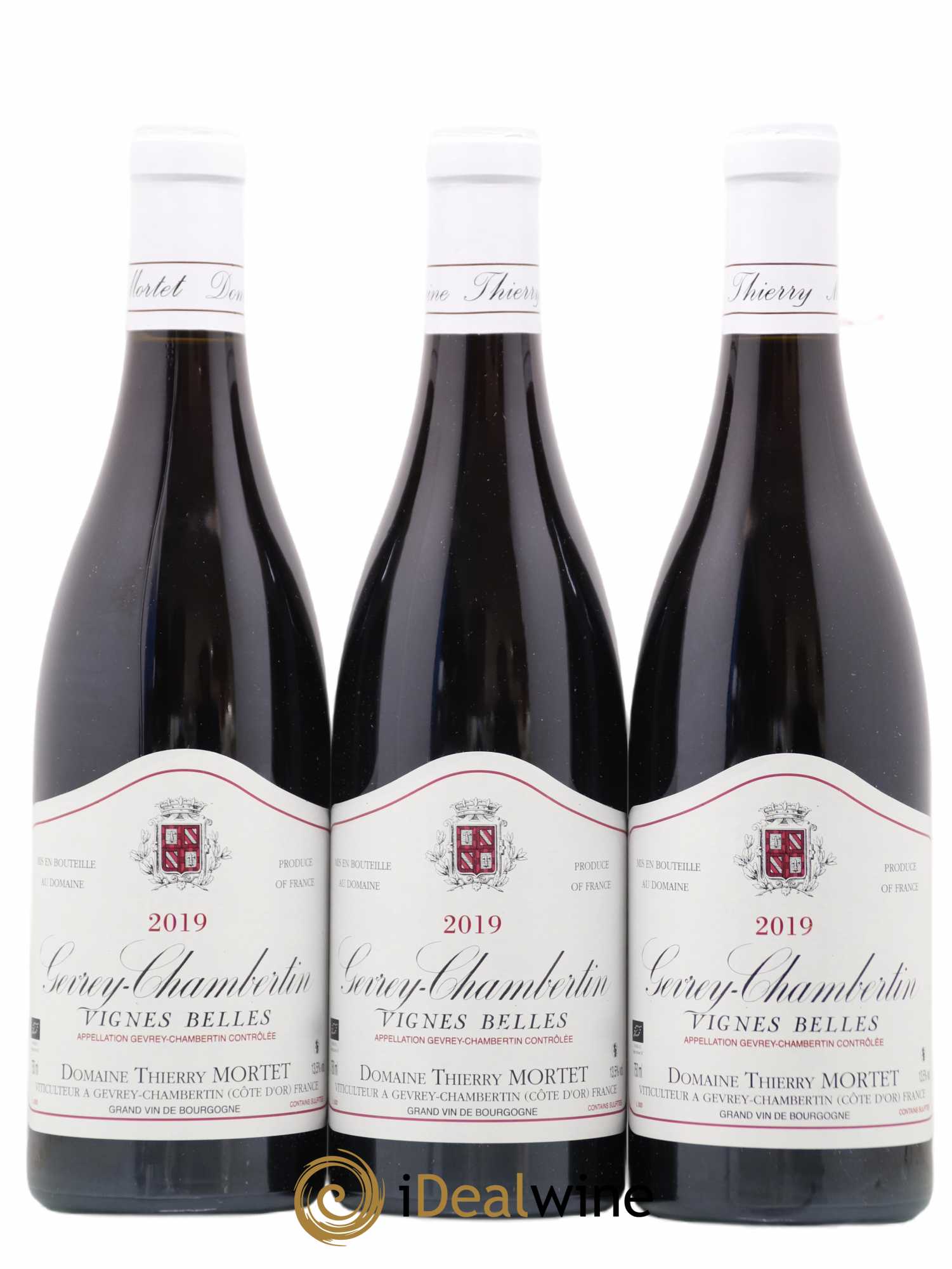 Gevrey-Chambertin Vignes Belles Mortet Thierry 2019 - Posten von 3 Flaschen - 0