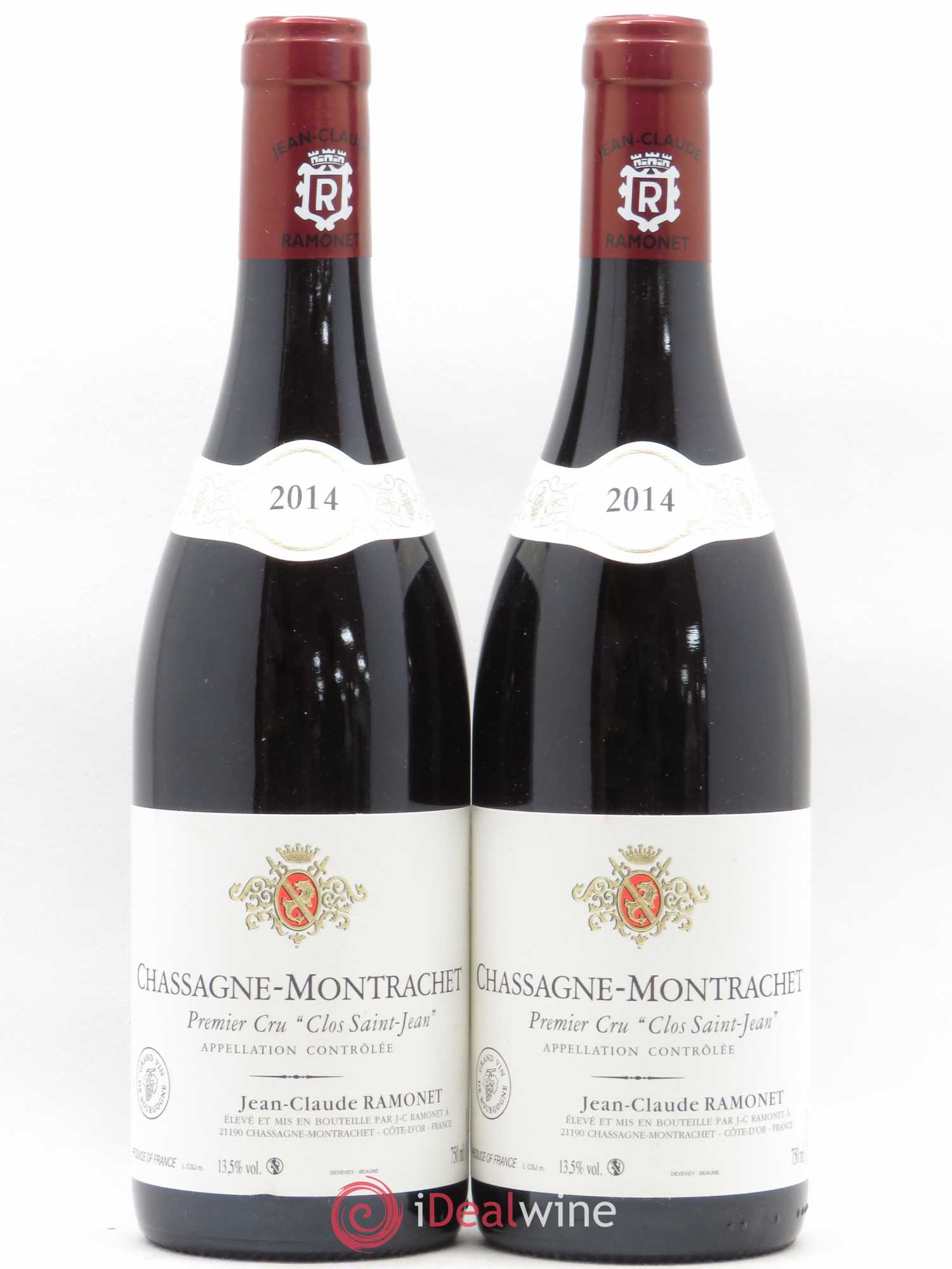 Chassagne-Montrachet 1er Cru Clos Saint-Jean Ramonet (Domaine) 2014 - Lot de 2 bouteilles - 0