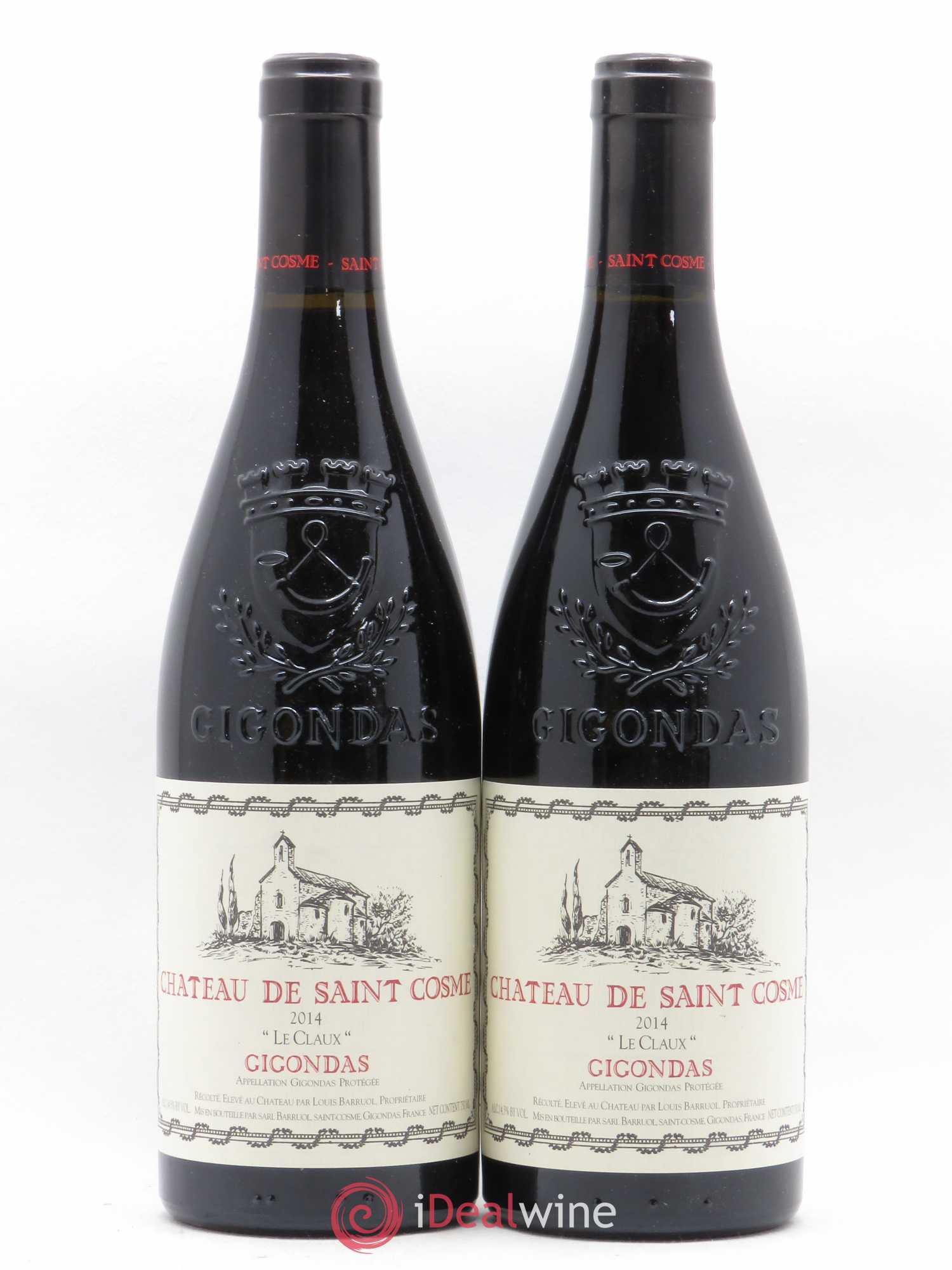 Gigondas Le Claux Saint Cosme 2014 - Lot de 2 bouteilles - 0