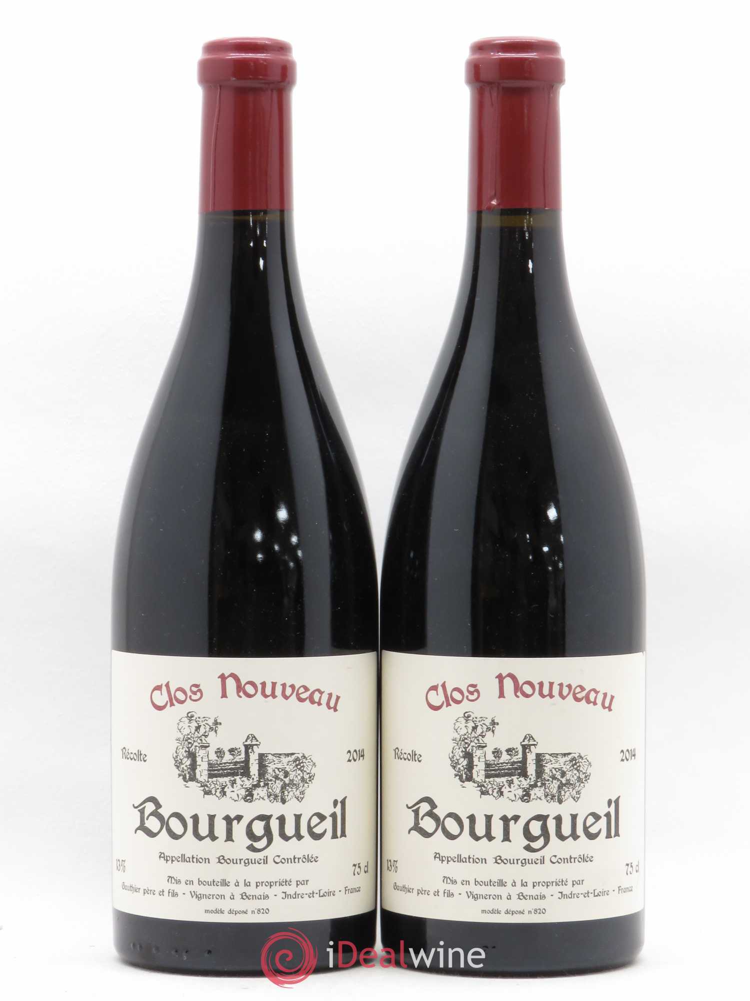 Bourgueil Clos Nouveau Domaine du Bel Air 2014 - Lot de 2 bouteilles - 0