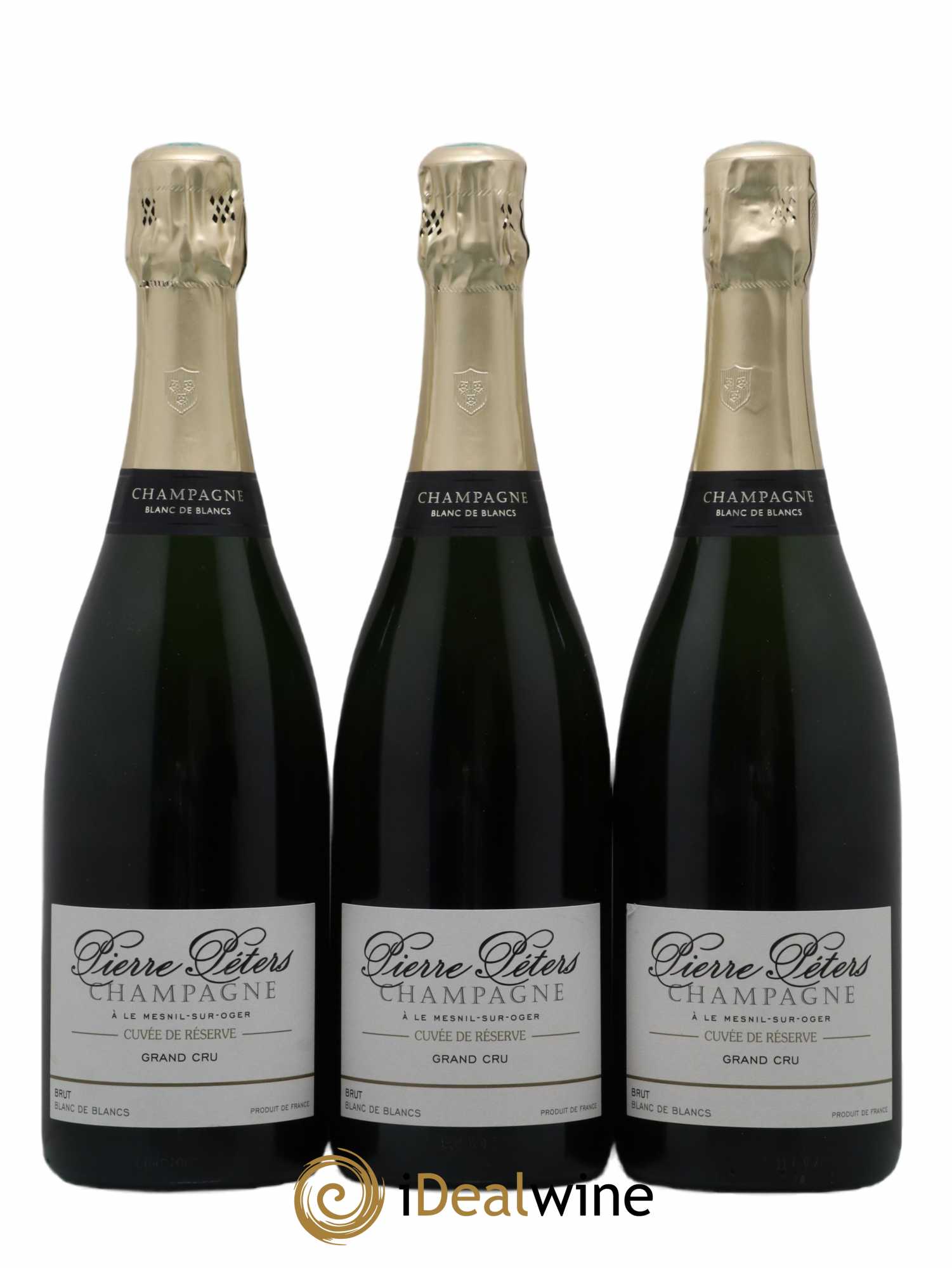 Blanc de Blancs Cuvée de Réserve Grand Cru Brut Pierre Péters - Lot de 3 bouteilles - 0
