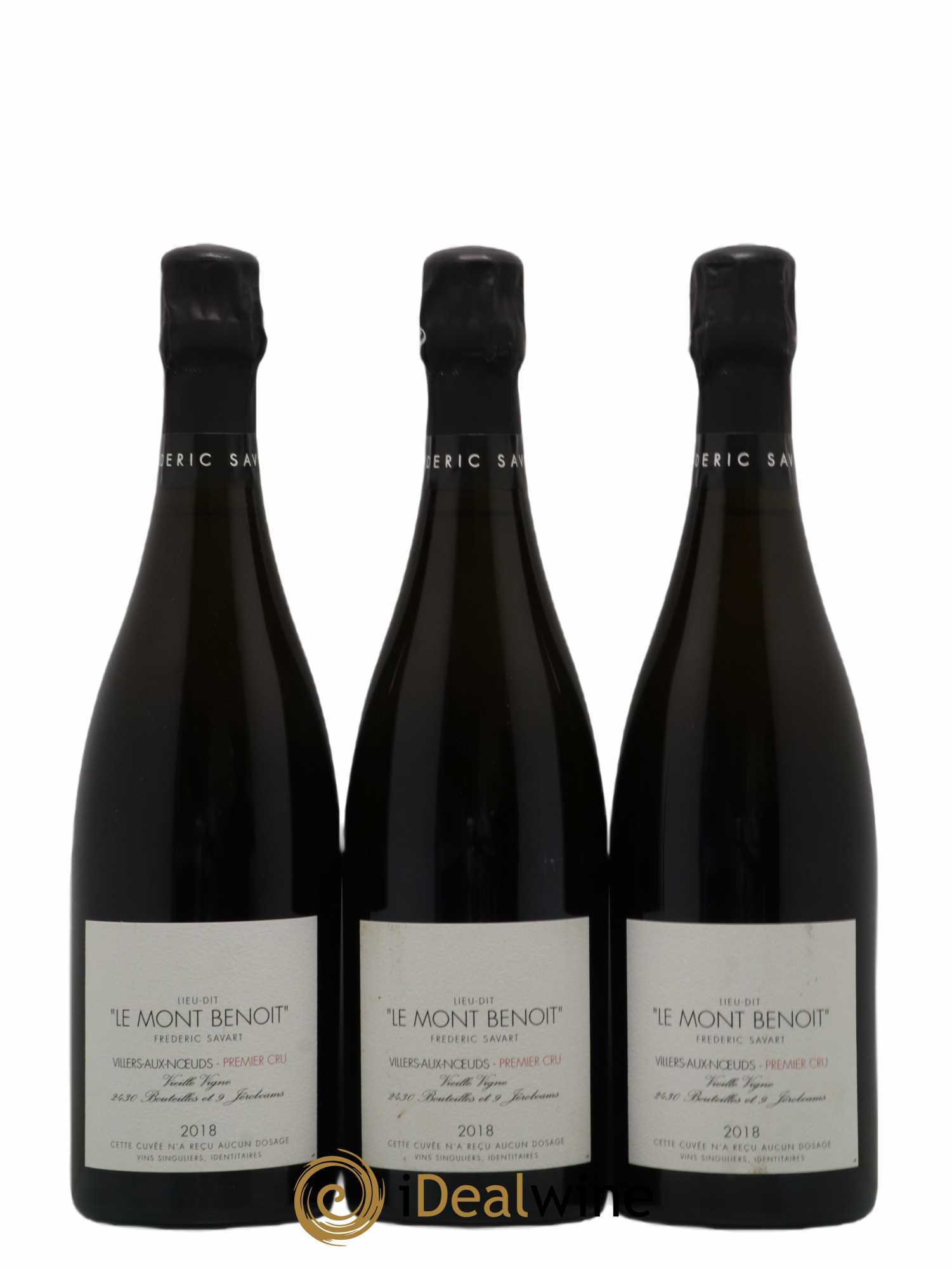 Le Mont Benoit 1er Cru Extra-Brut Vieille Vigne Savart Villiers Aux Noeuds Vielle Vigne 2018 - Lot de 12 bouteilles - 1