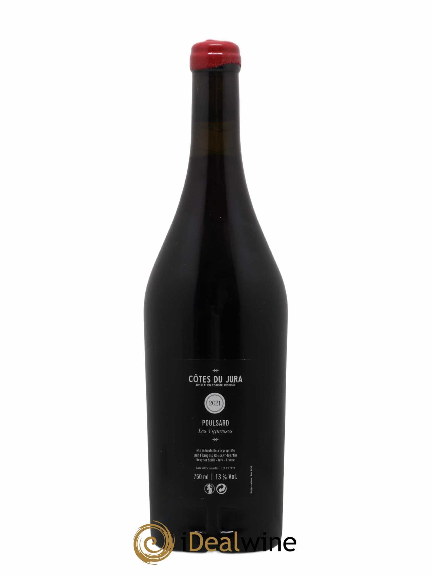 Côtes du Jura Les Vignasses Poulsard François Rousset Martin 2021 - Lot de 1 bouteille - 1