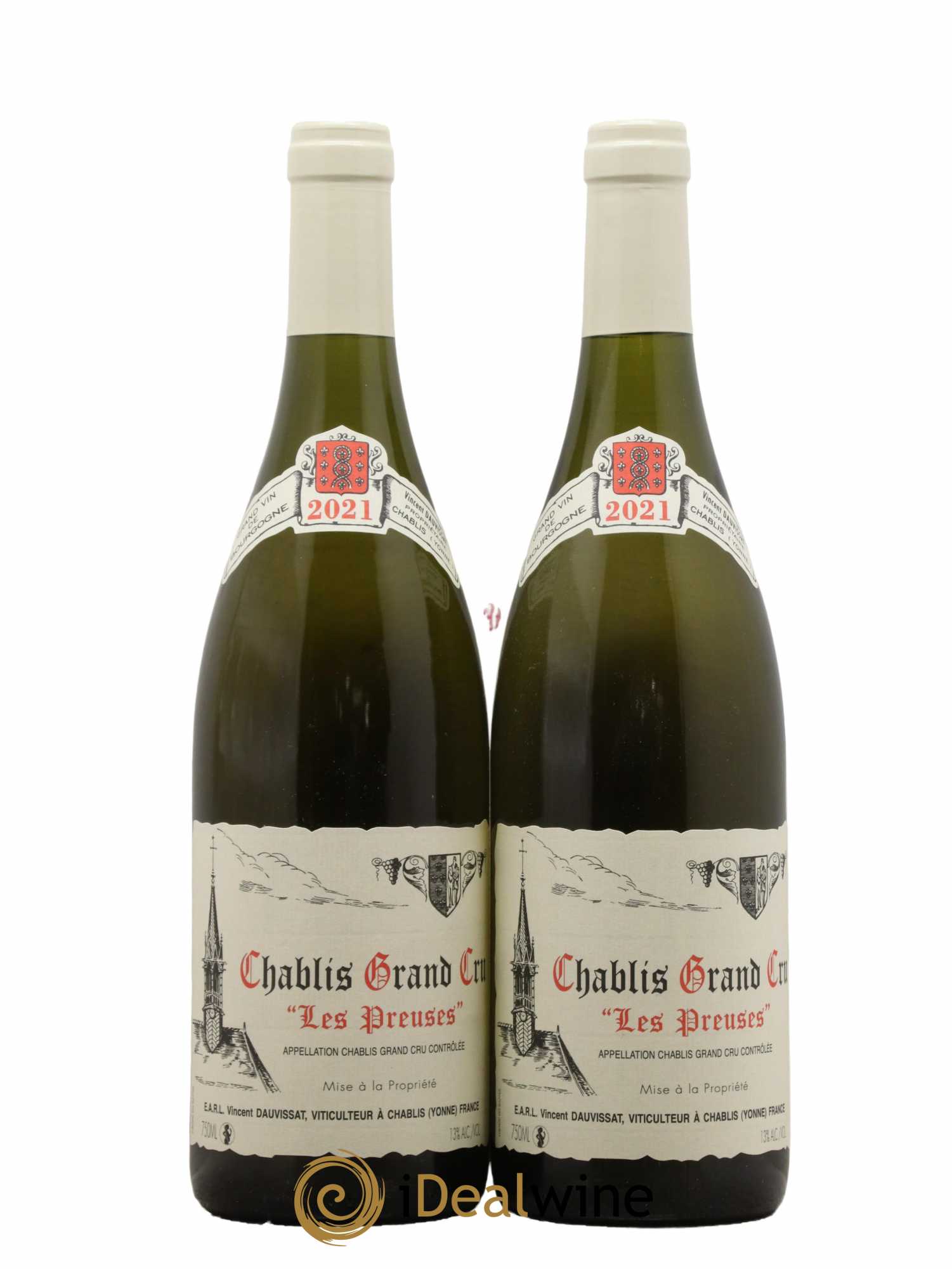 Chablis Grand Cru Les Preuses Vincent Dauvissat (Domaine) 2021 - Lotto di 2 bottiglie - 0