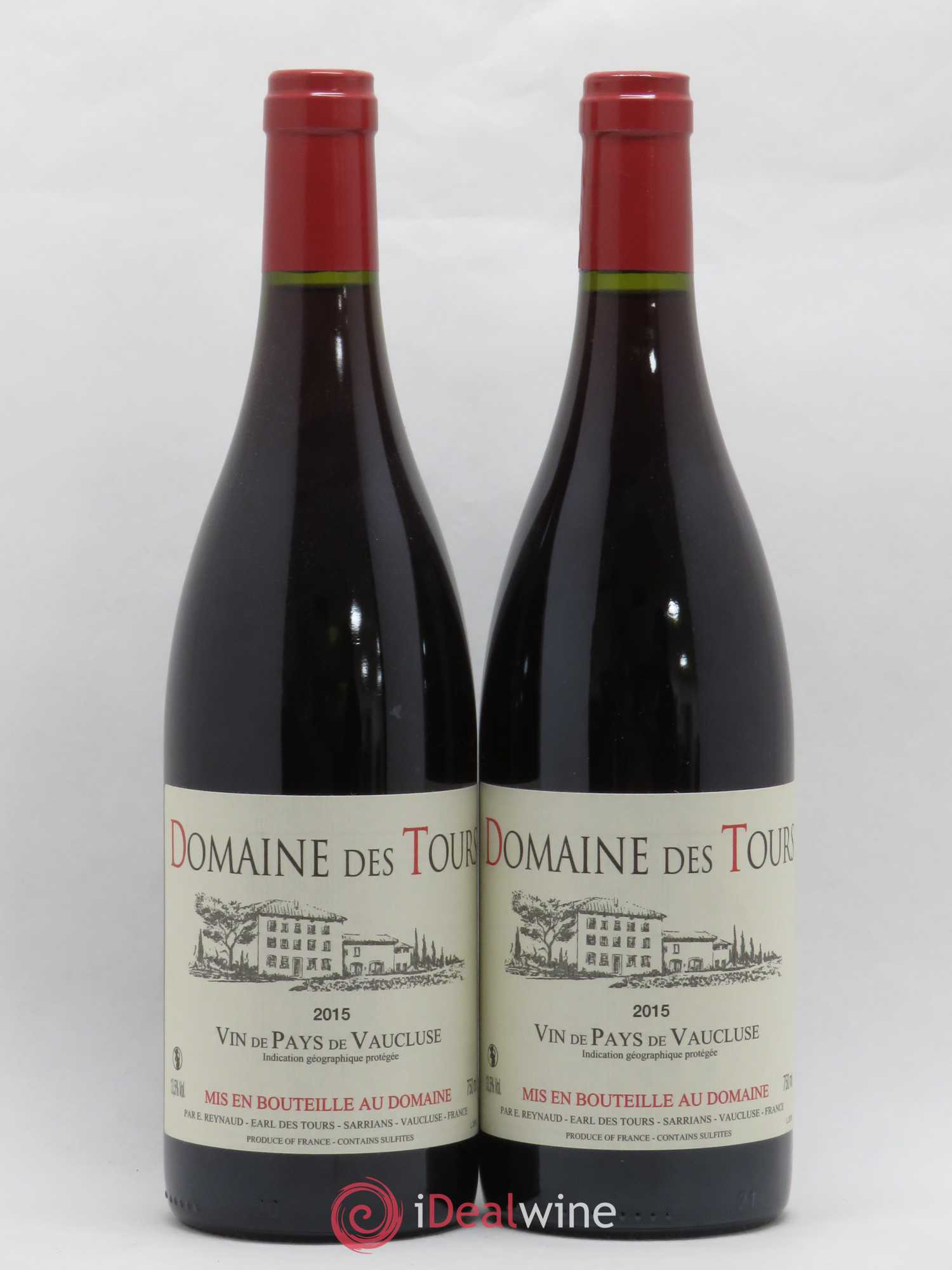 Vaucluse (Vin de Pays de Vaucluse) Domaine des Tours Emmanuel Reynaud 2015 - Lot de 2 bouteilles - 0