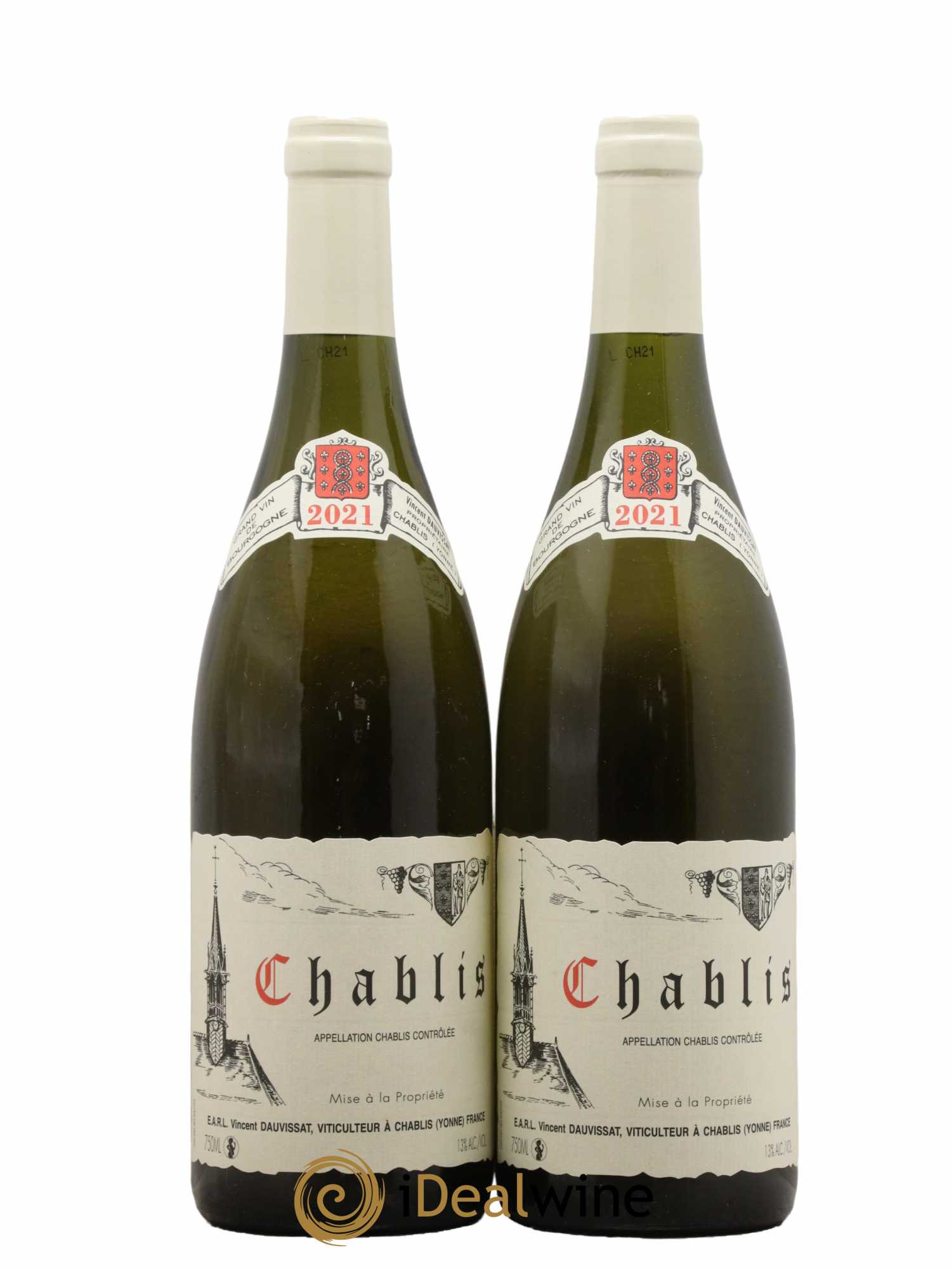 Chablis Vincent Dauvissat (Domaine) 2021 - Lot de 2 bouteilles - 0