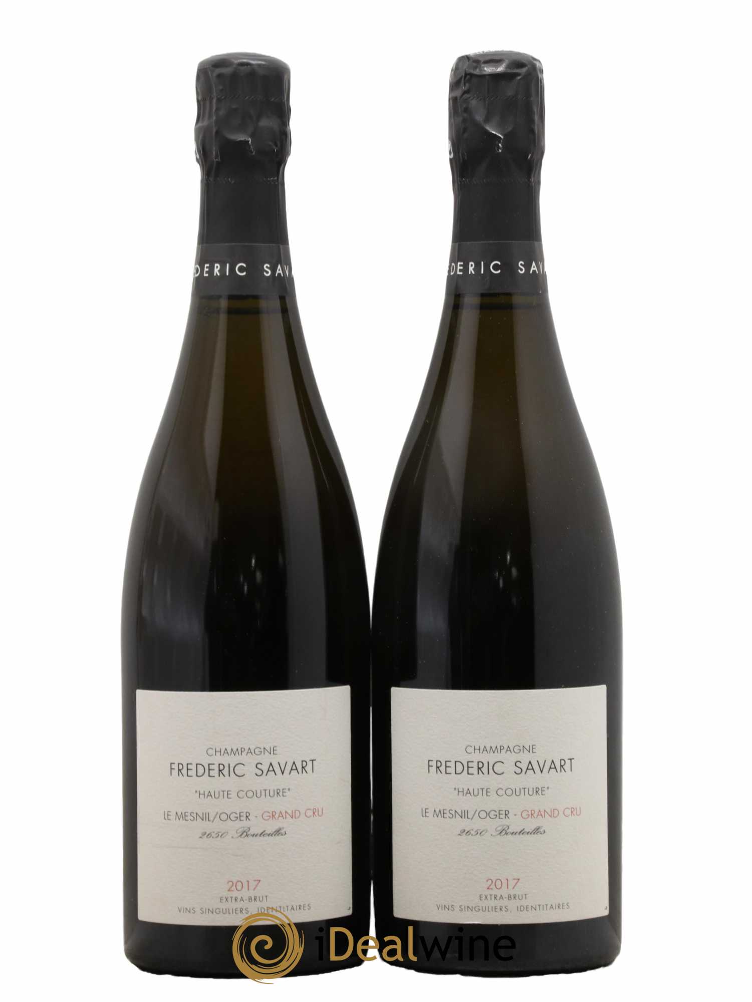 Haute Couture Le Mesnil sur Oger Extra-Brut Savart 2017 - Lot de 2 bouteilles - 0
