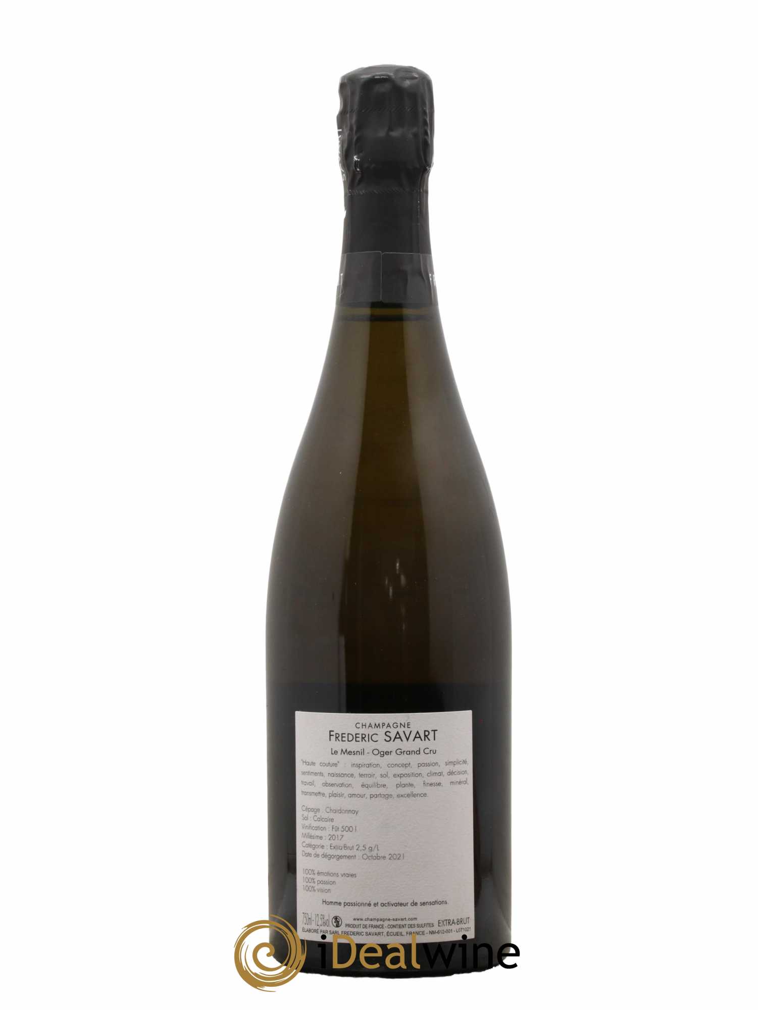 Haute Couture Le Mesnil sur Oger Extra-Brut Savart 2017 - Lot de 1 bouteille - 1
