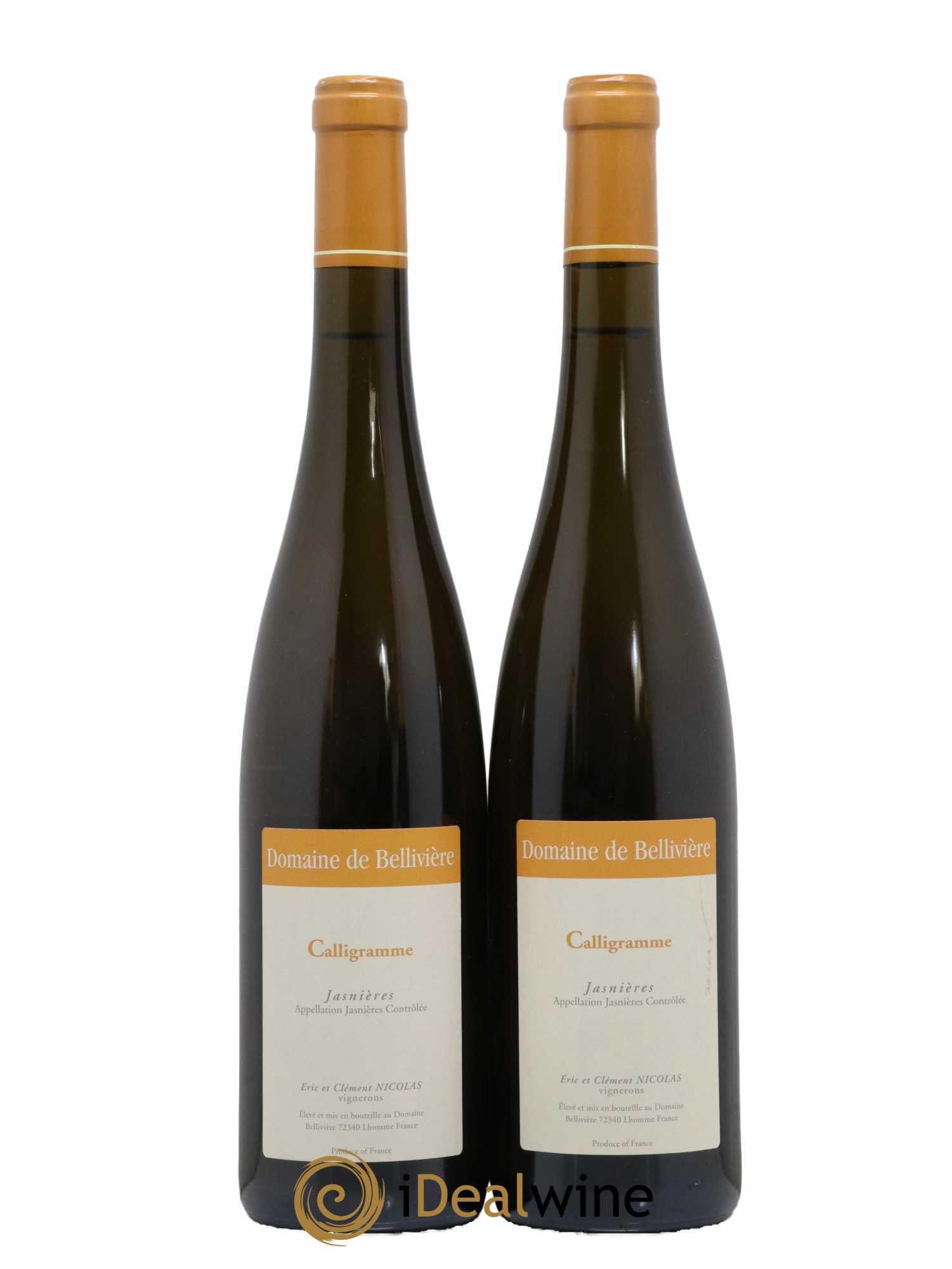 Jasnières Calligramme Domaine de Bellivière 2019 - Lot de 2 bouteilles - 0
