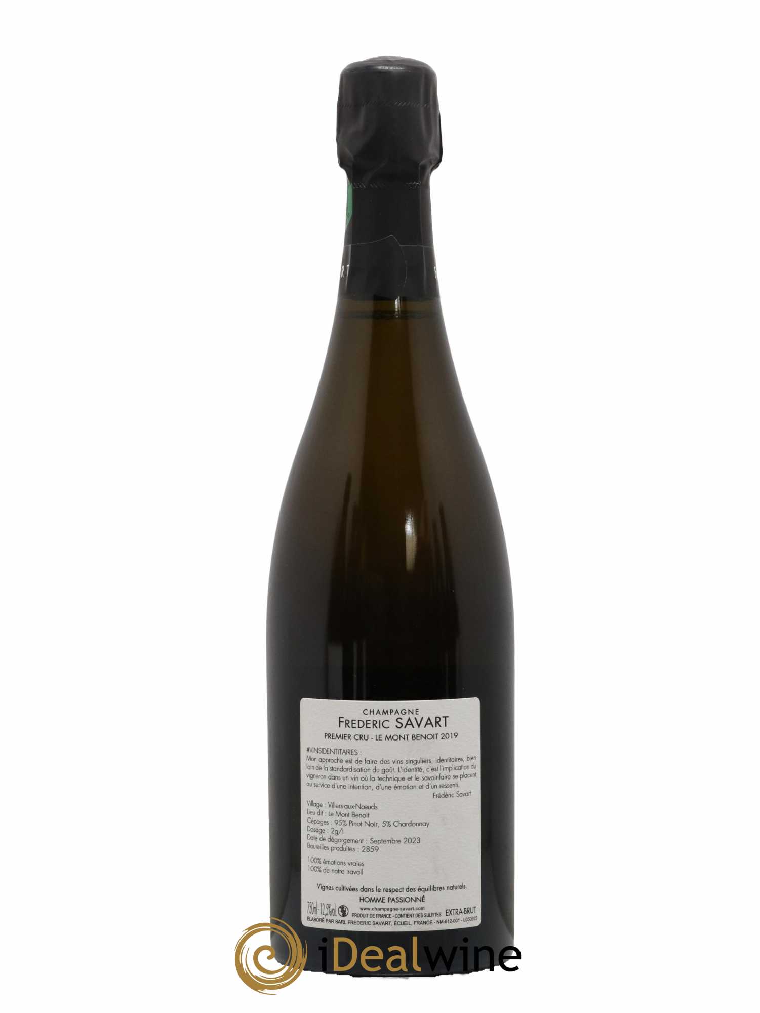 Le Mont Benoit 1er Cru Extra-Brut Vieille Vigne Savart 2019 - Lot de 1 bouteille - 1