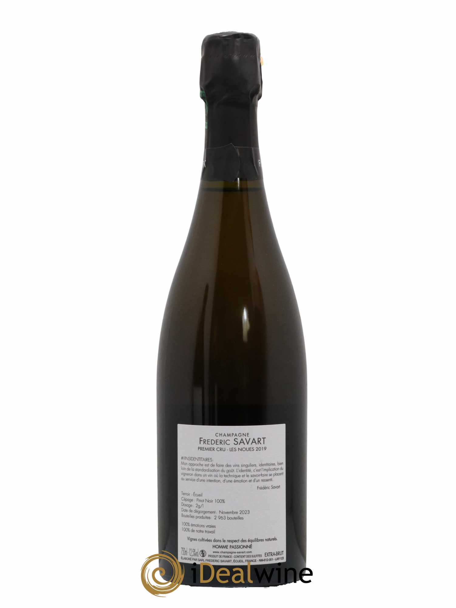 Les Noues 1er Cru Extra-Brut Savart 2019 - Lot de 1 bouteille - 1