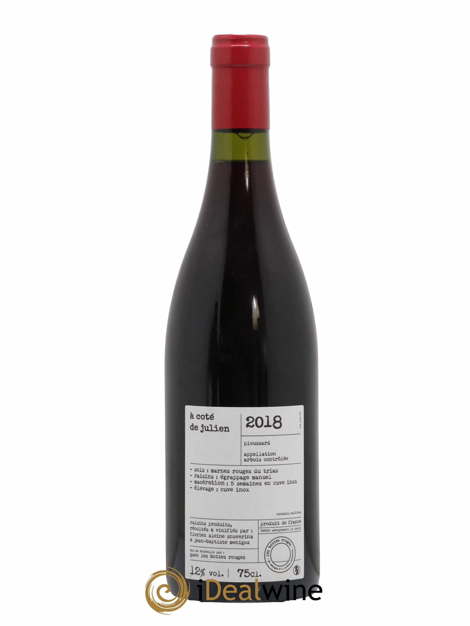 Arbois À Côté de Julien Domaine Les Bottes Rouges 2018 - Lot de 1 bouteille - 1