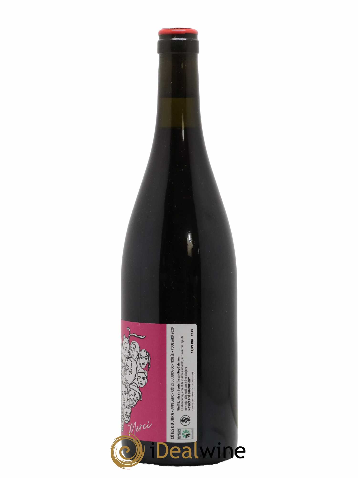 Vin de France Poulsard Cuvée Merci Domaine de Novice 2020 - Lot de 1 bouteille - 1