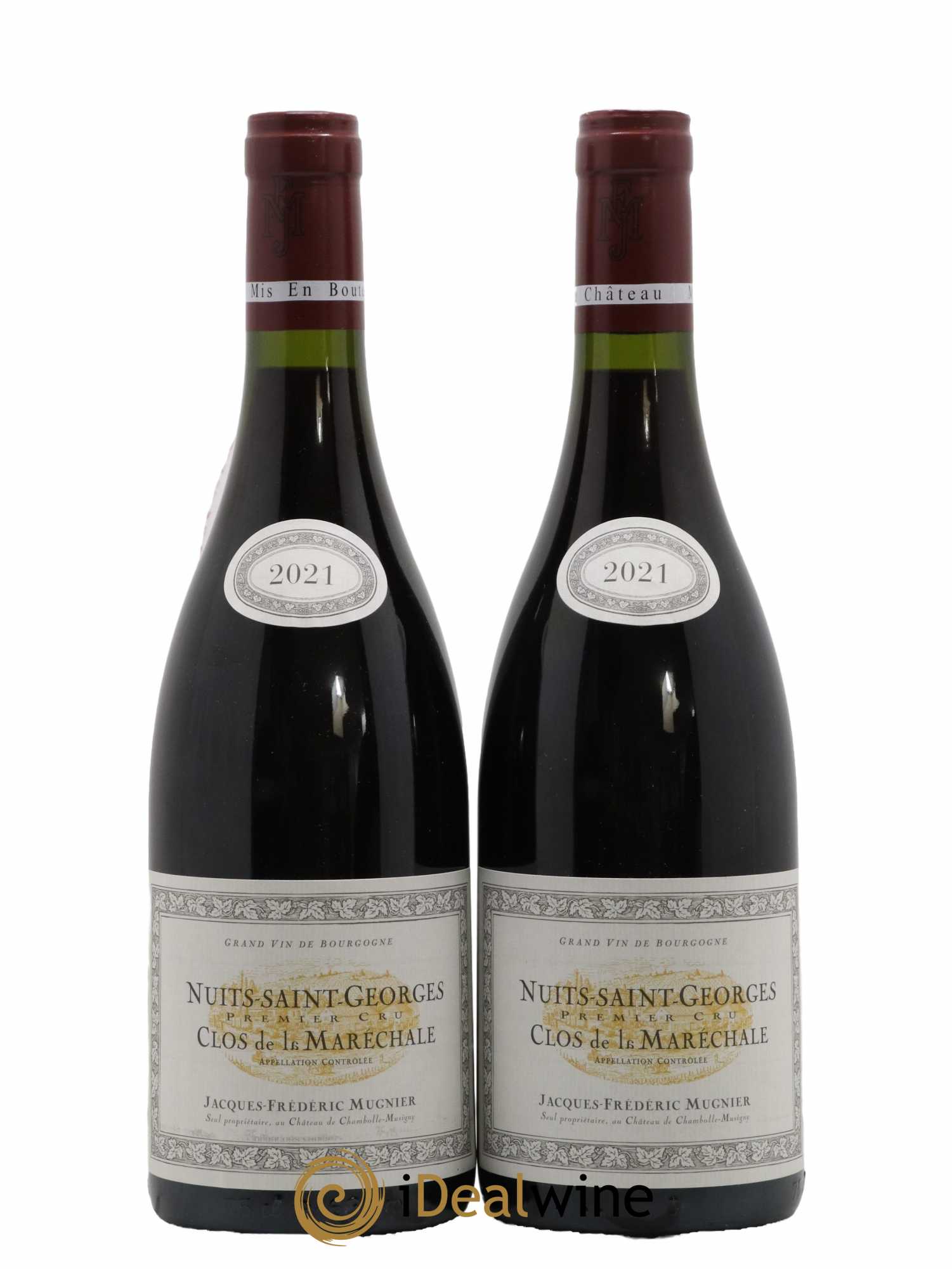 Nuits-Saint-Georges 1er Cru Clos de La Maréchale Jacques-Frédéric Mugnier 2021 - Lot de 2 bouteilles - 0