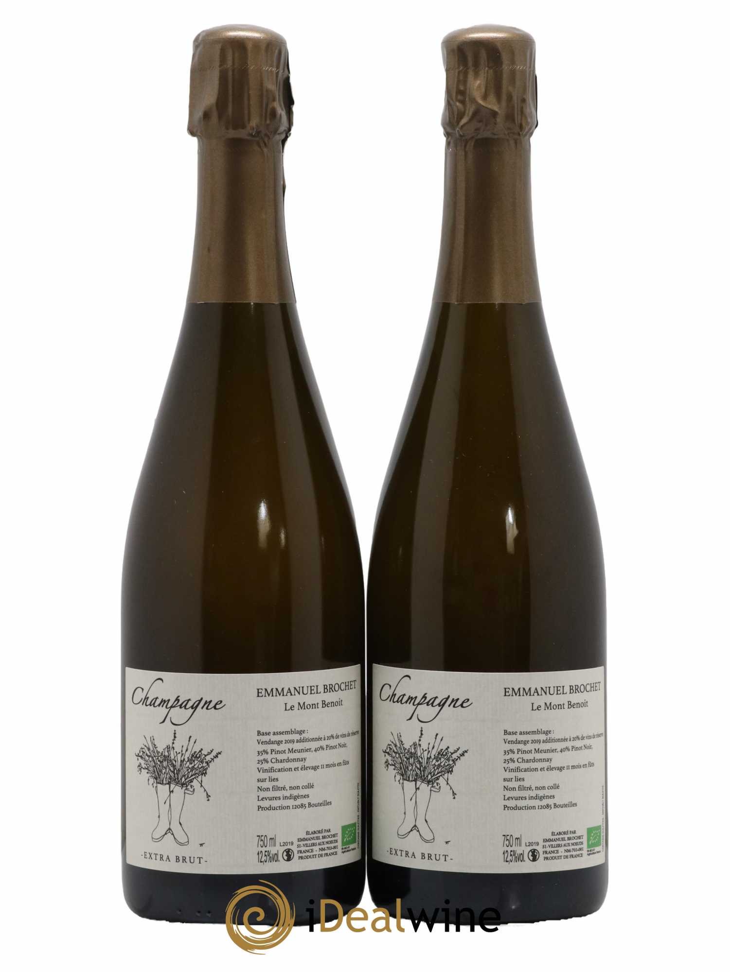 Le Mont Benoit Extra-Brut Emmanuel Brochet - Lot de 2 bouteilles - 0